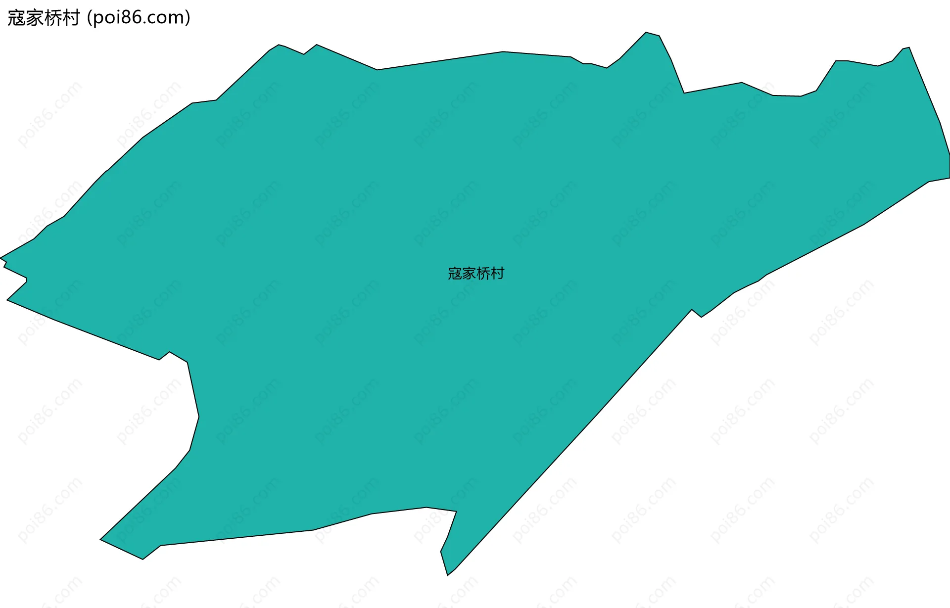 寇家桥村边界地图