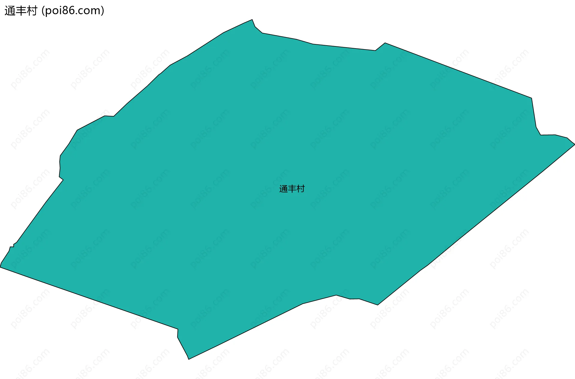 通丰村边界地图