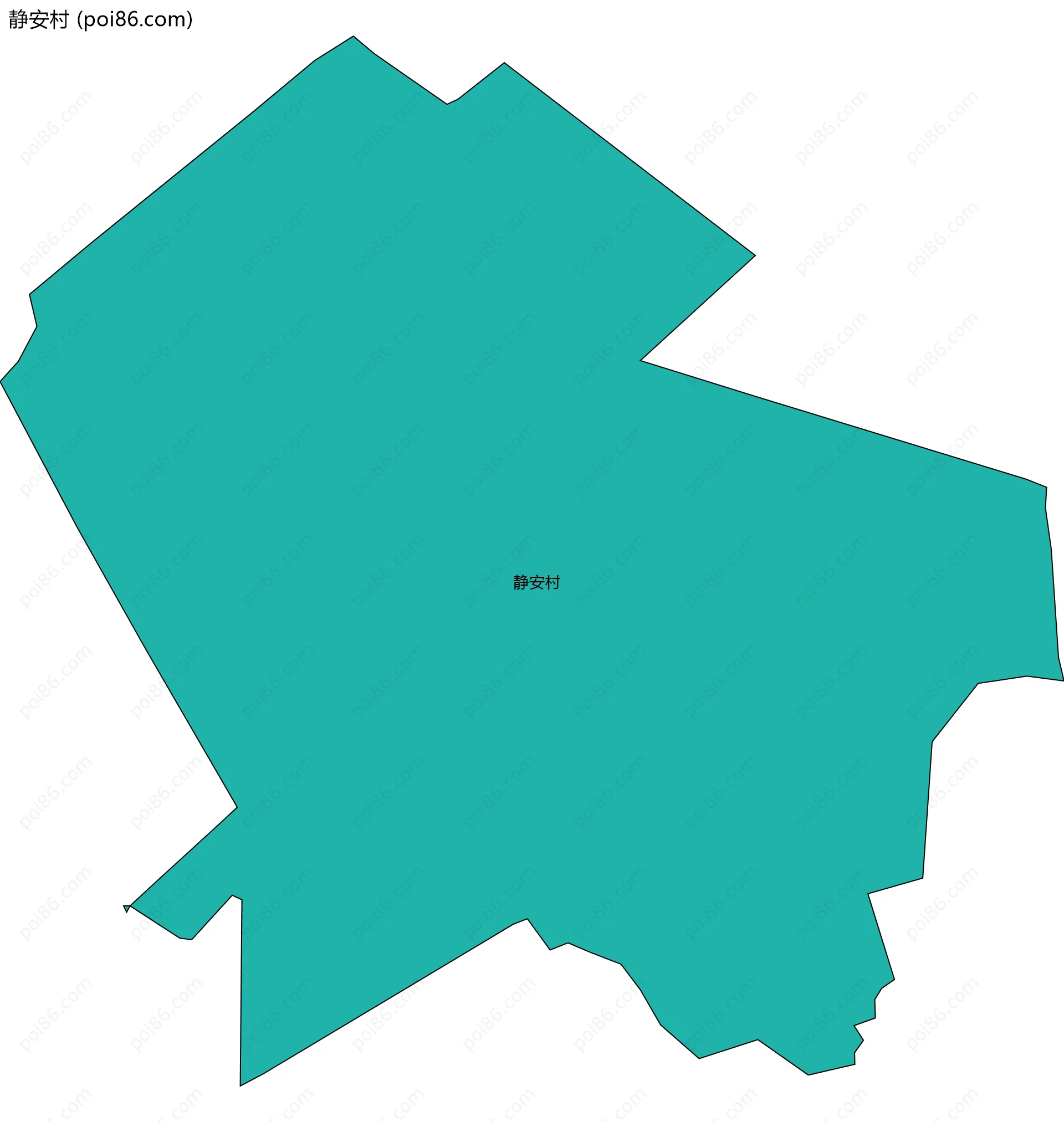 静安村边界地图