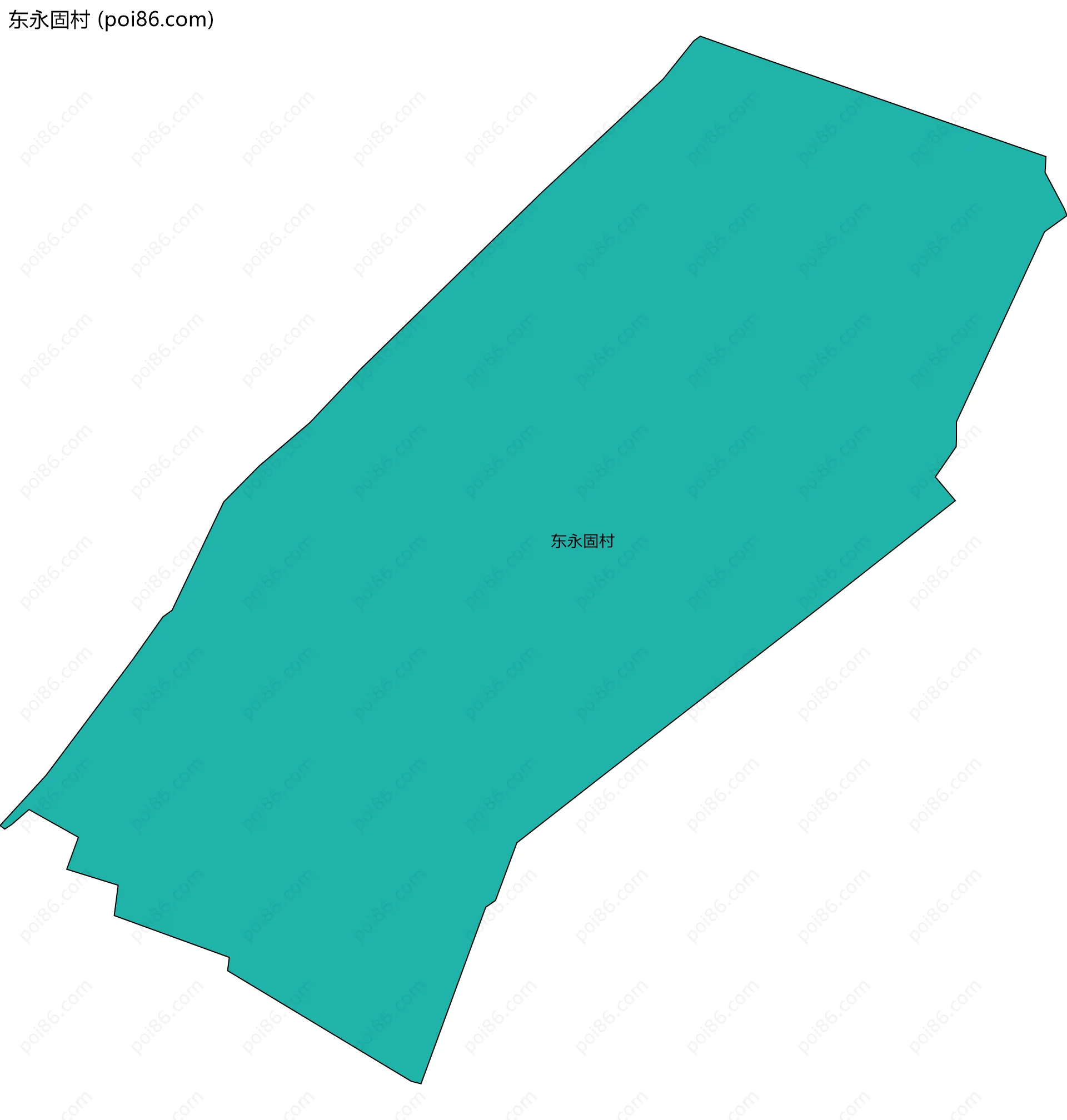 东永固村边界地图
