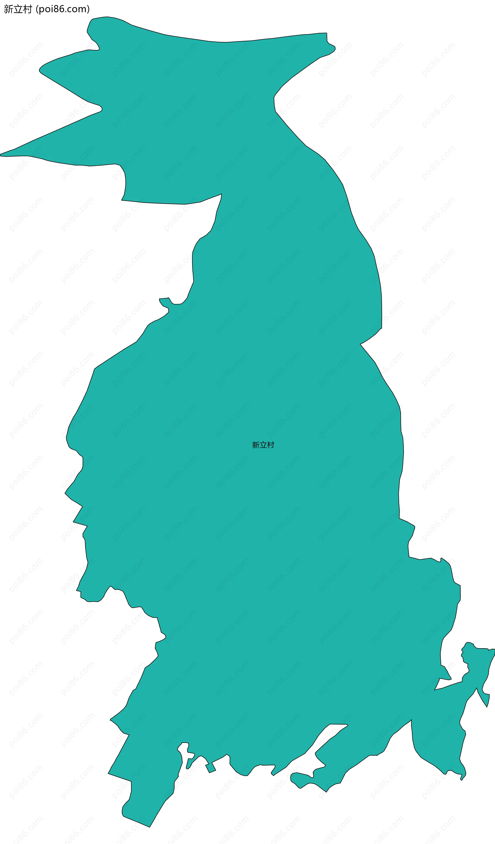 新立村边界地图