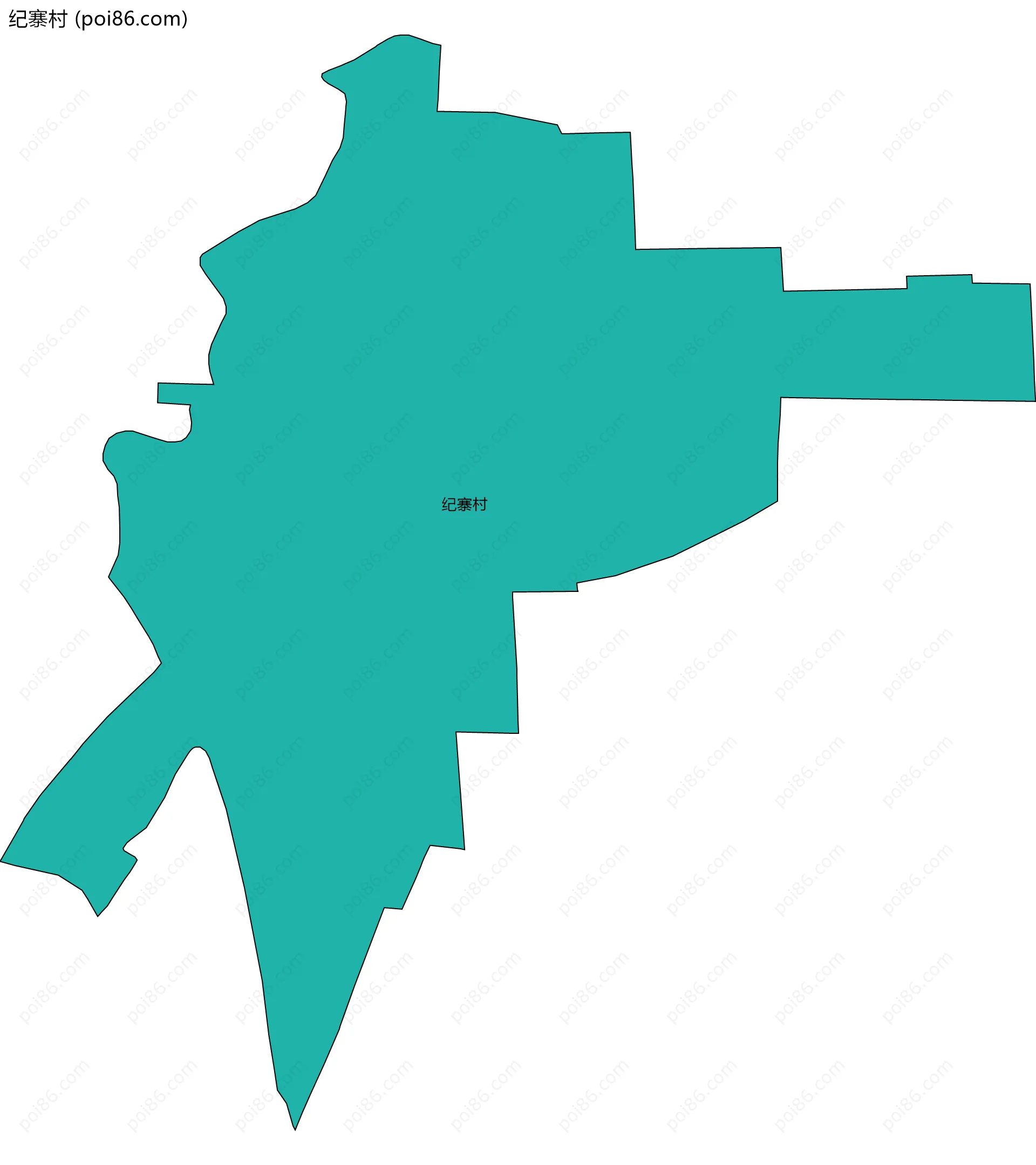 纪寨村边界地图