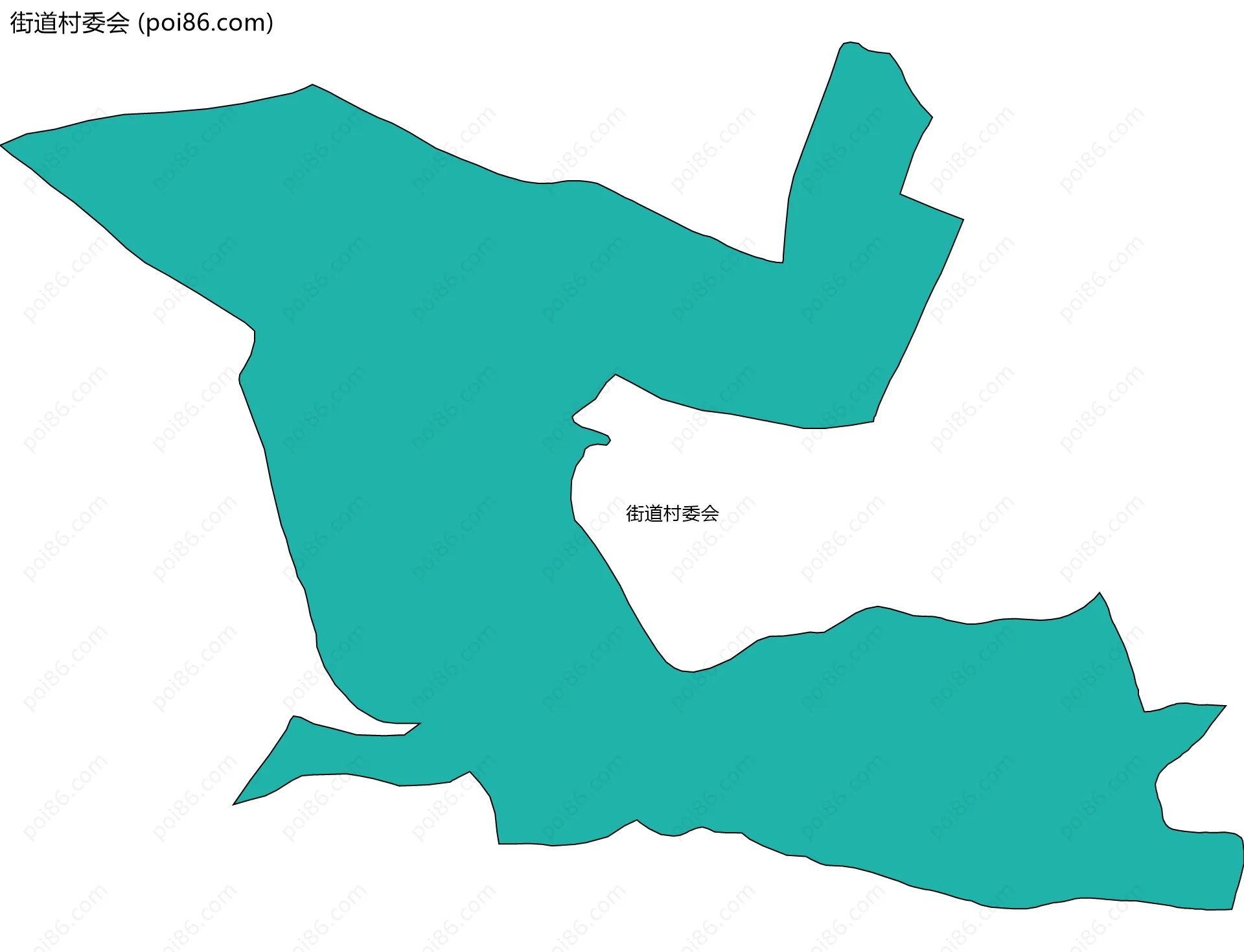 街道村委会边界地图