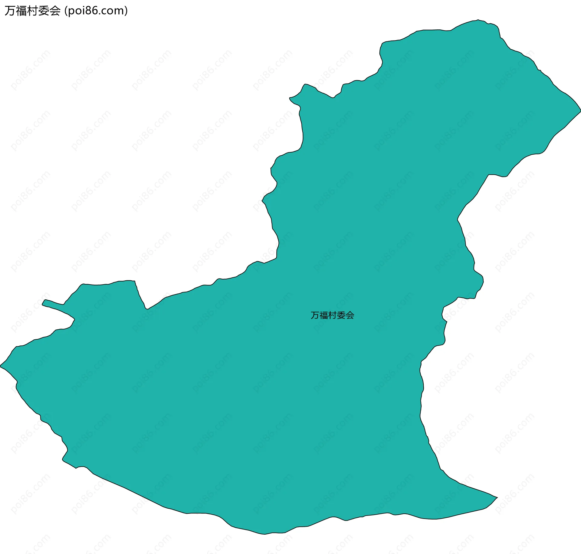 万福村委会边界地图