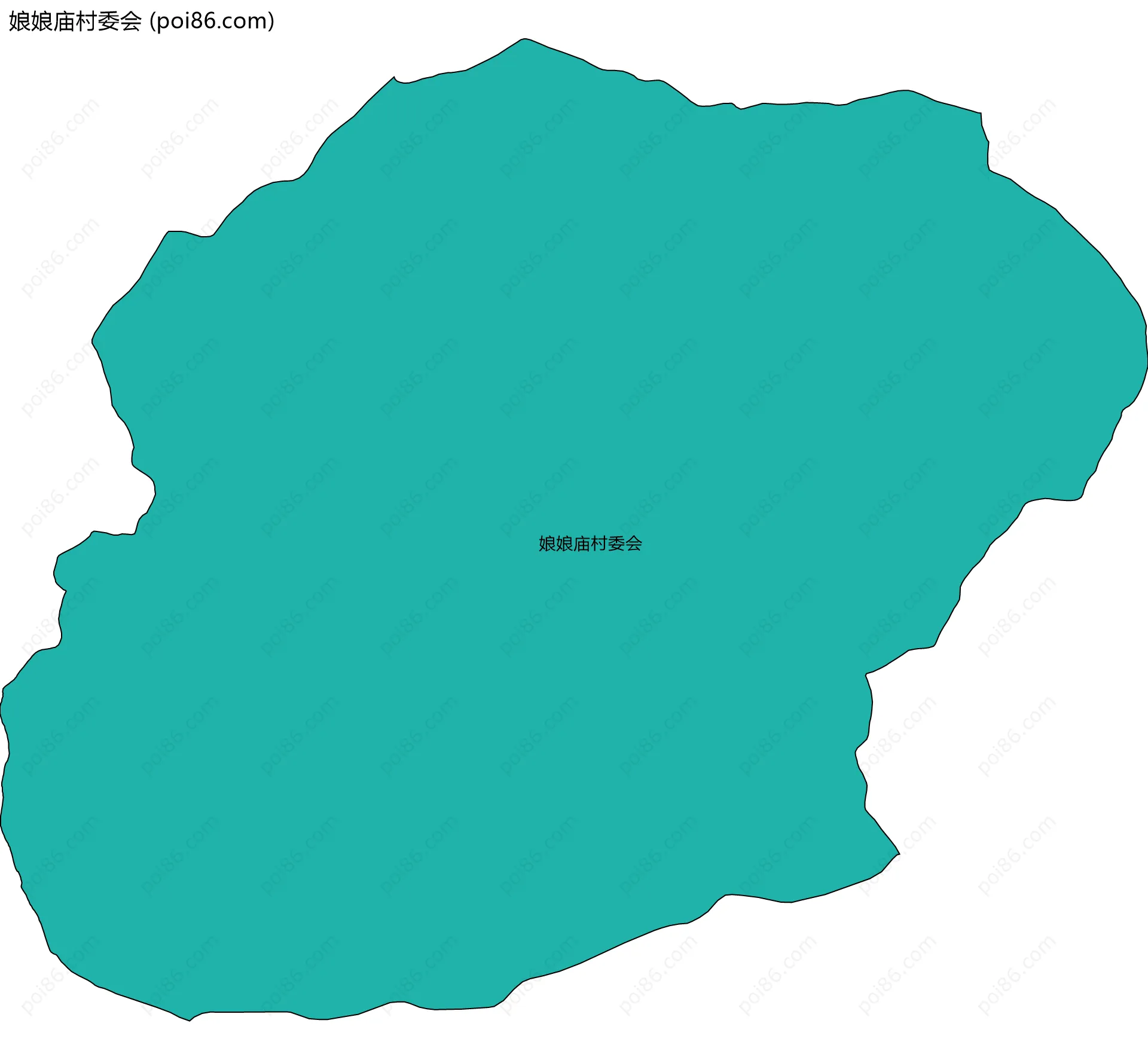 娘娘庙村委会边界地图