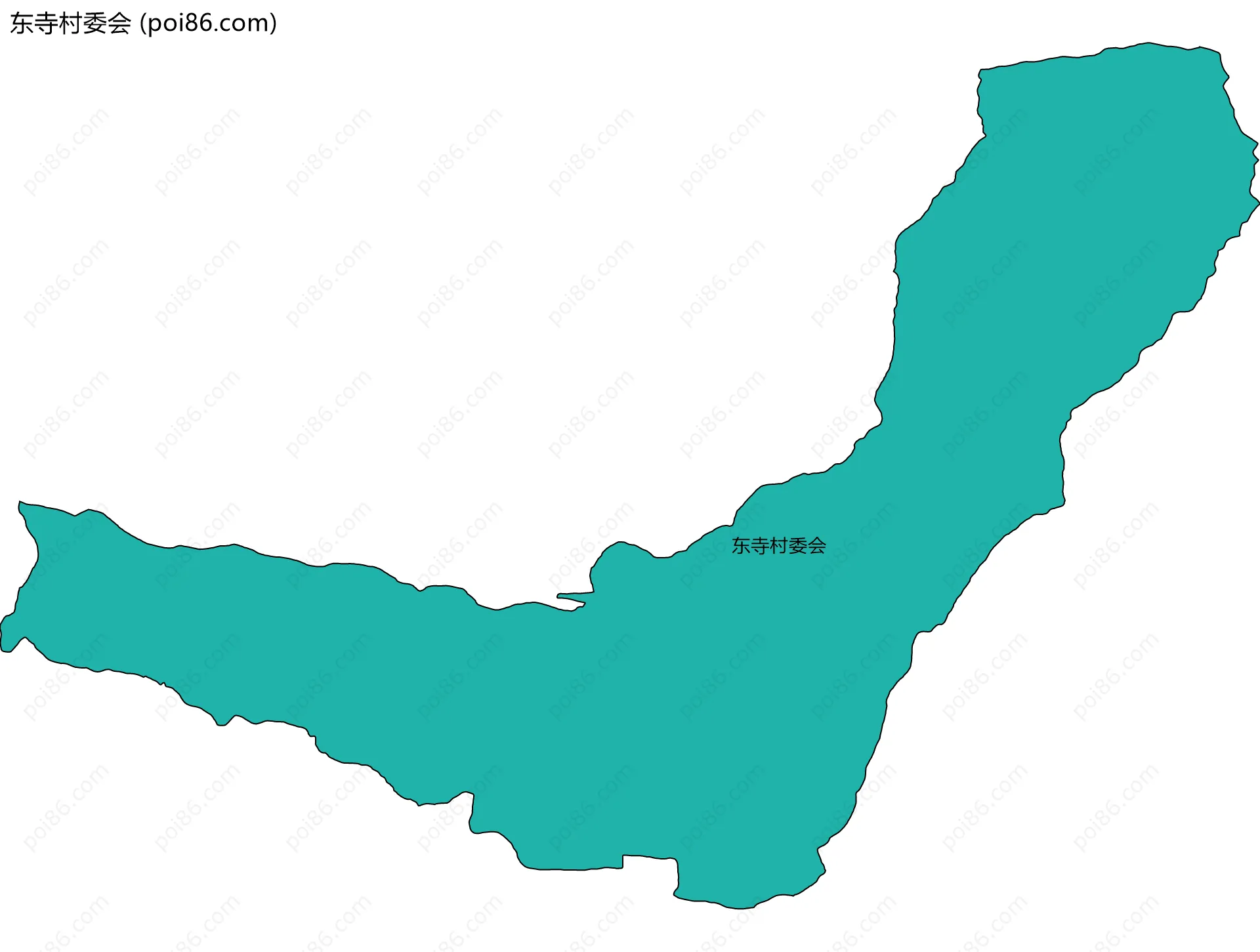 东寺村委会边界地图