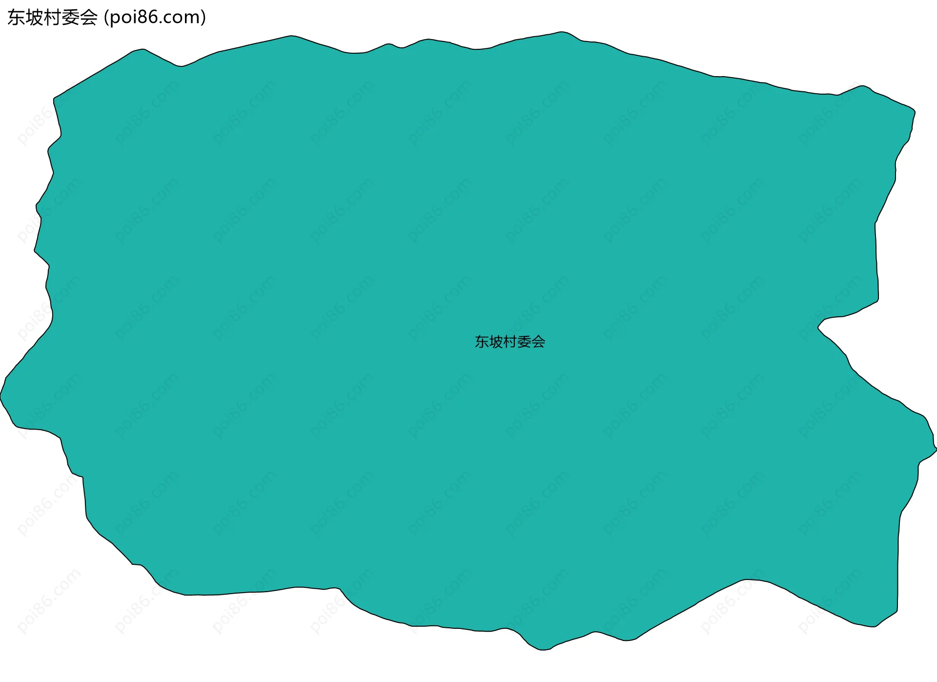东坡村委会边界地图