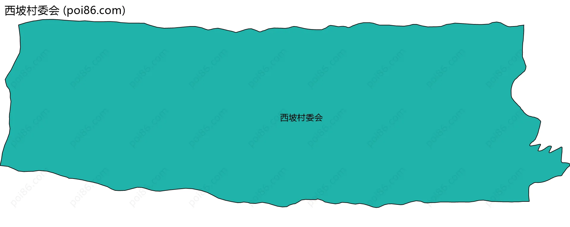 西坡村委会边界地图