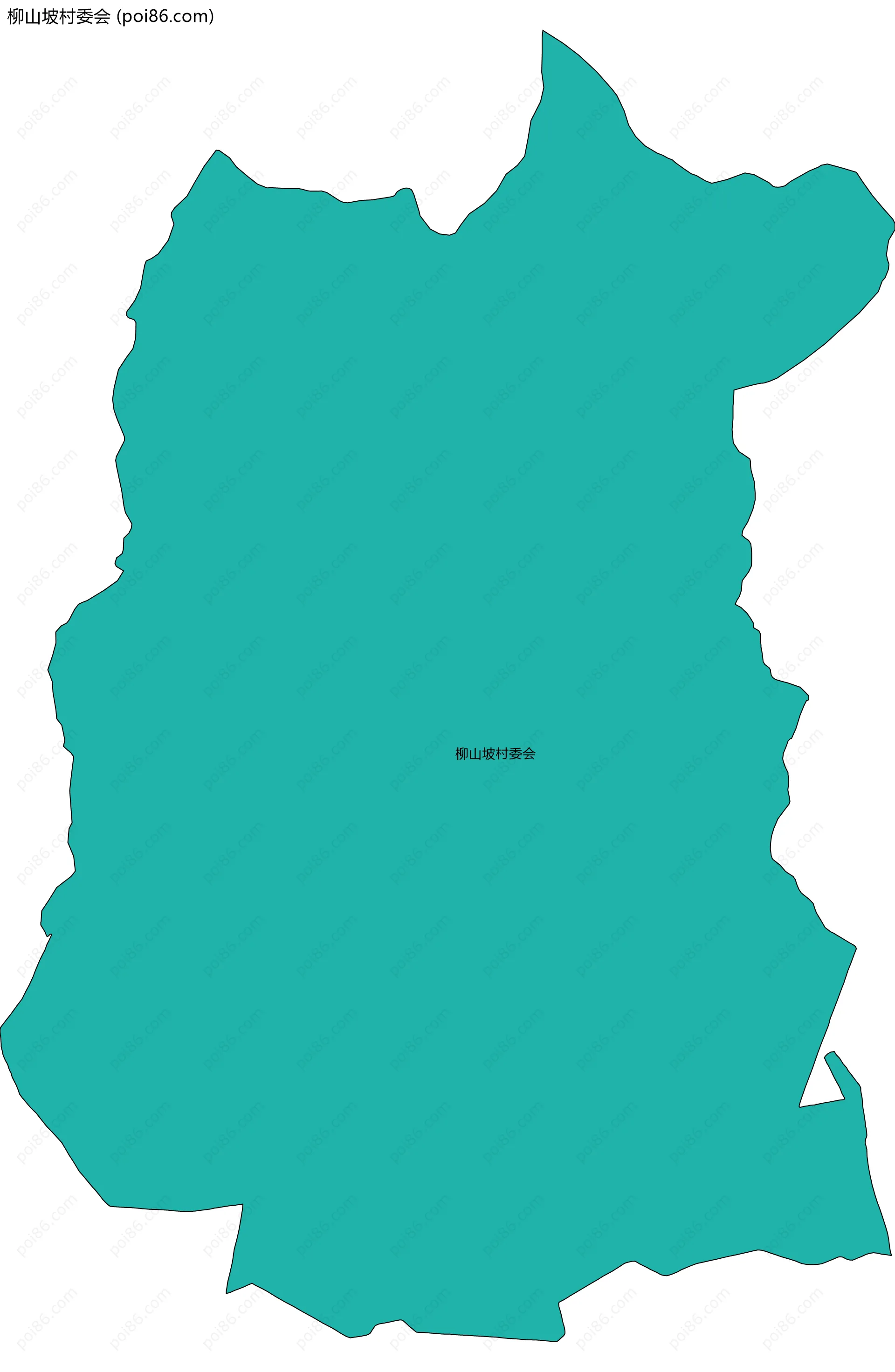 柳山坡村委会边界地图