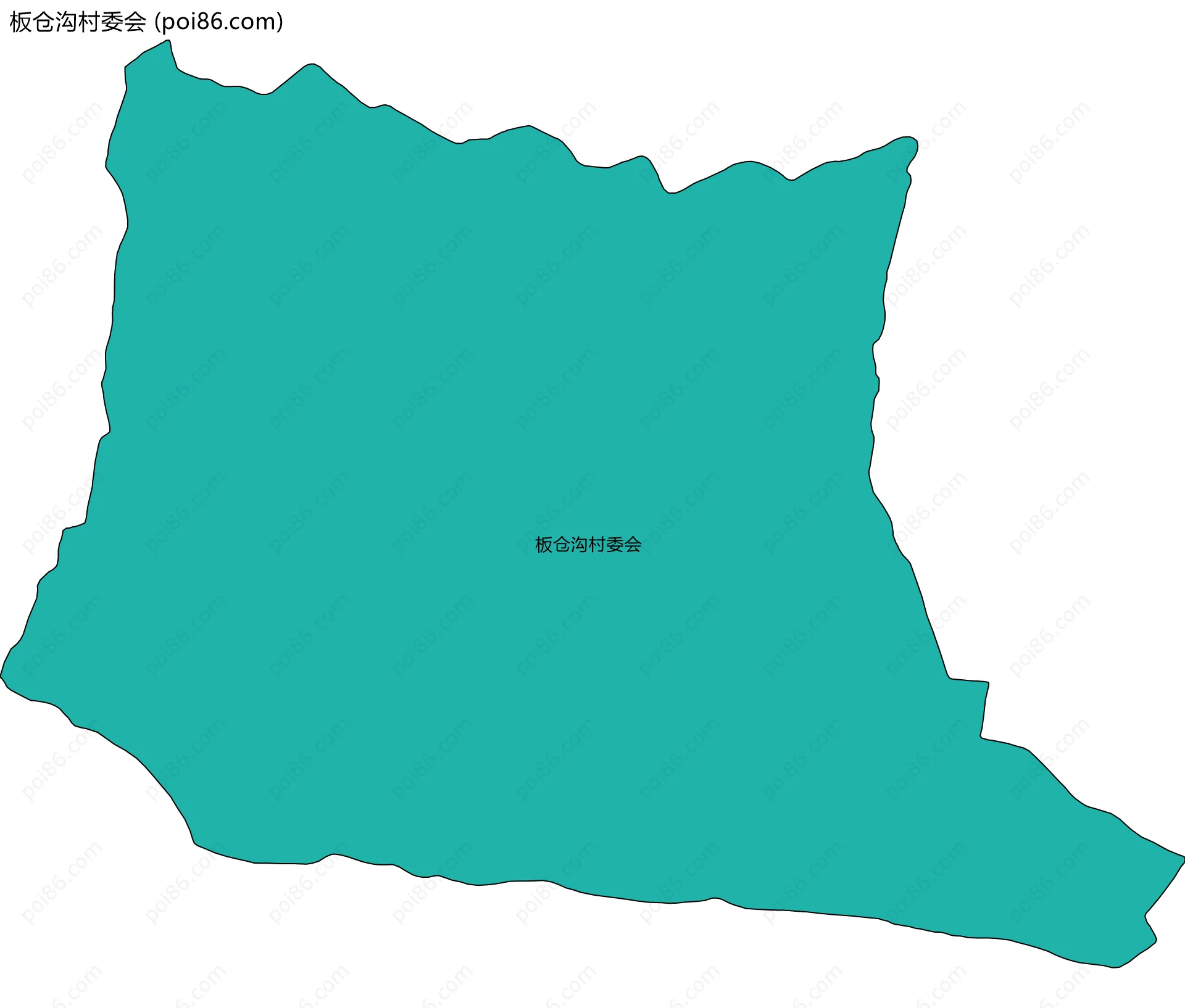 板仓沟村委会边界地图