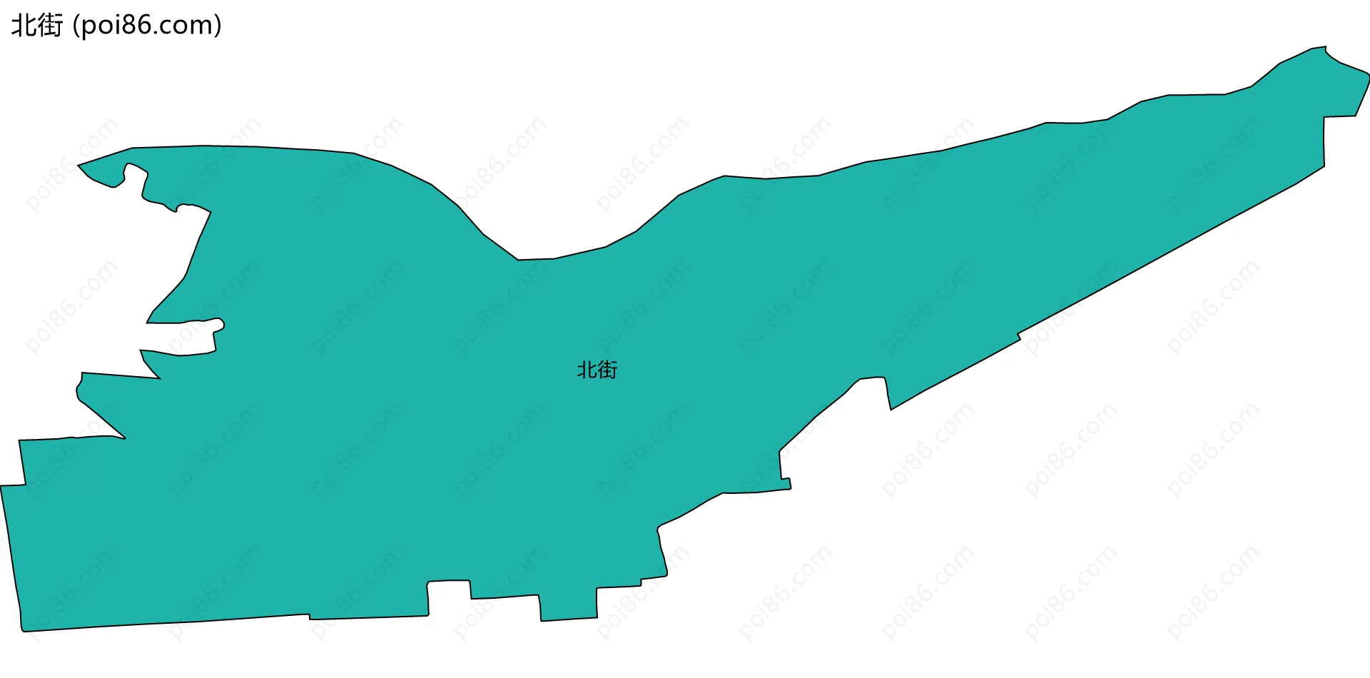 北街边界地图