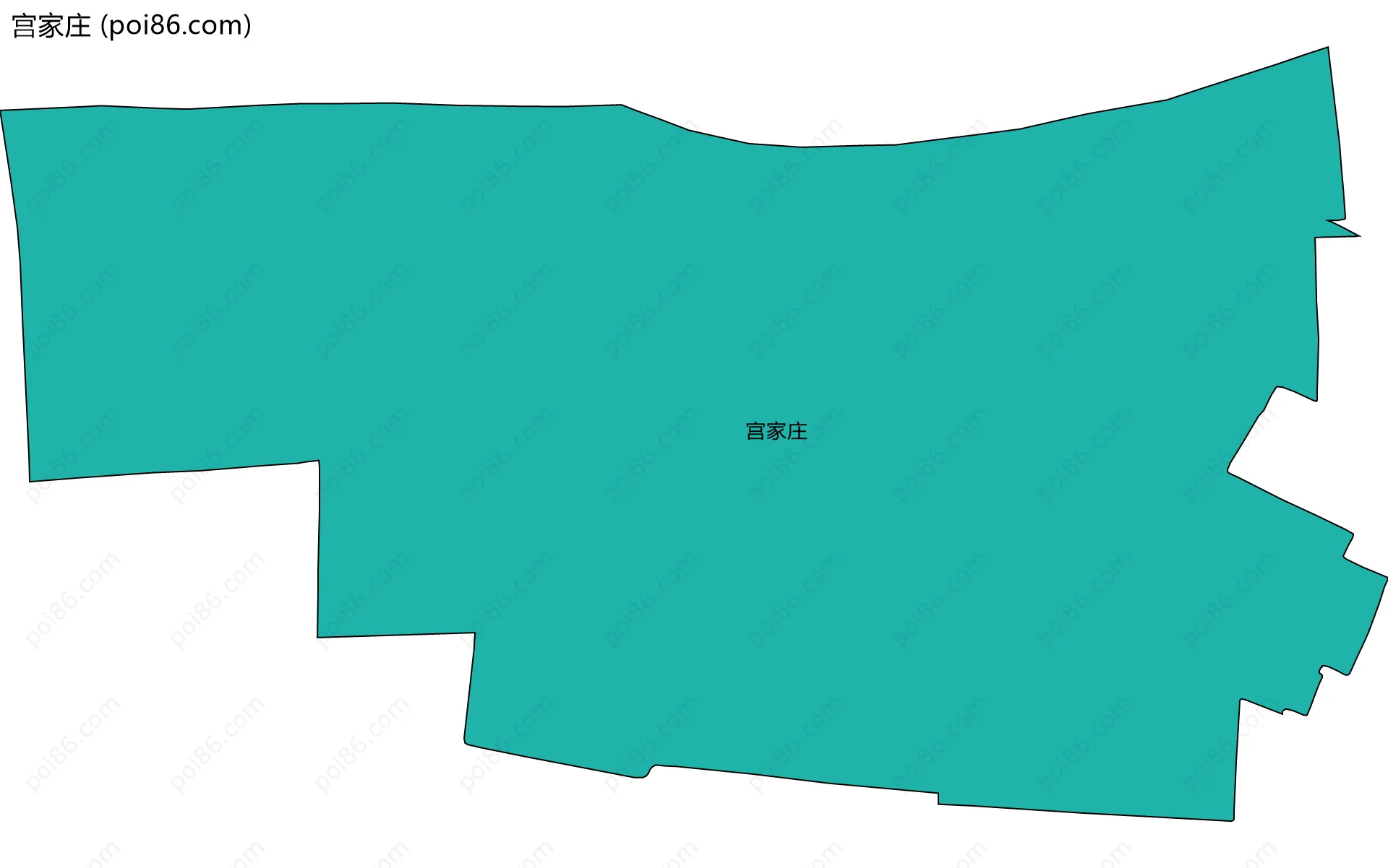 宫家庄边界地图