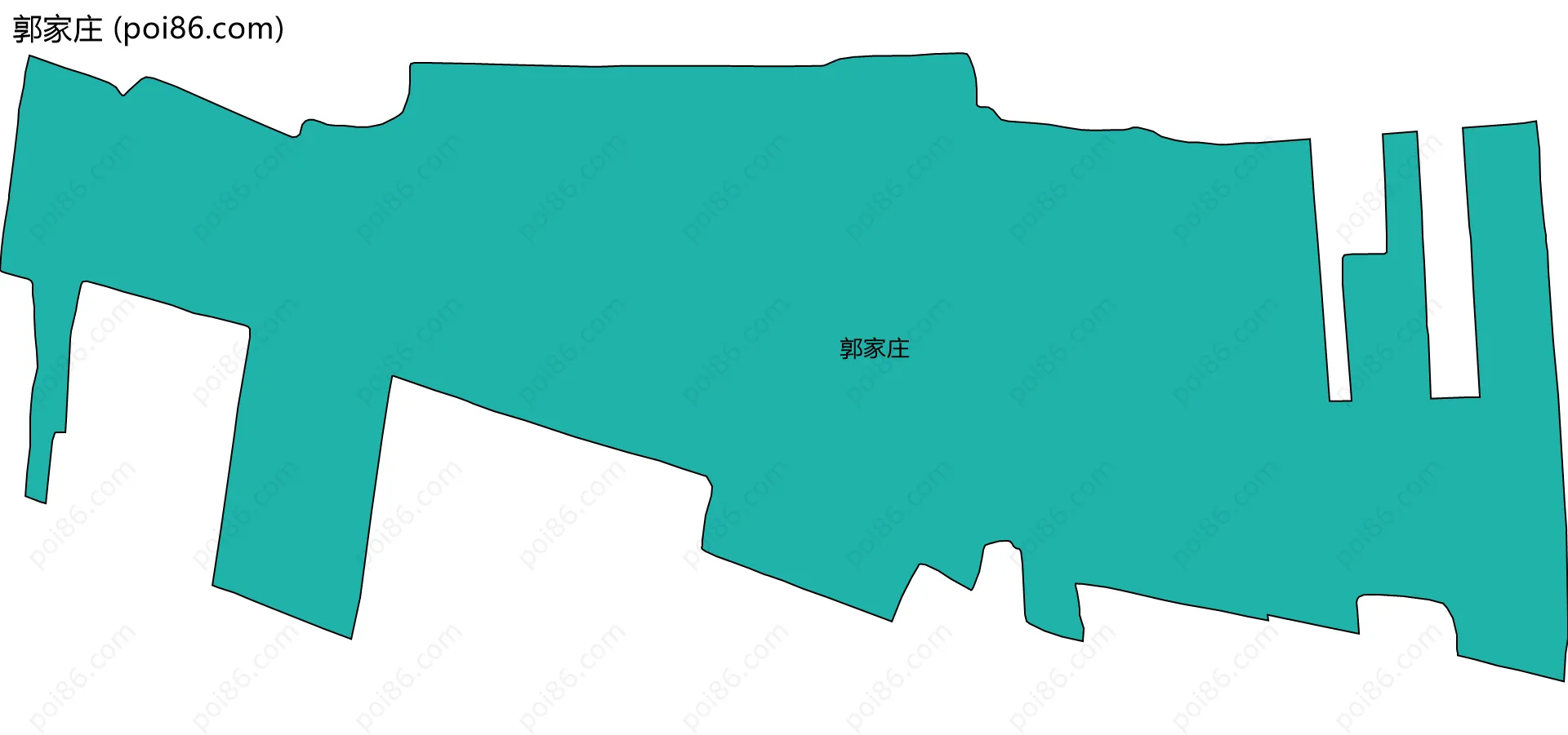 郭家庄边界地图