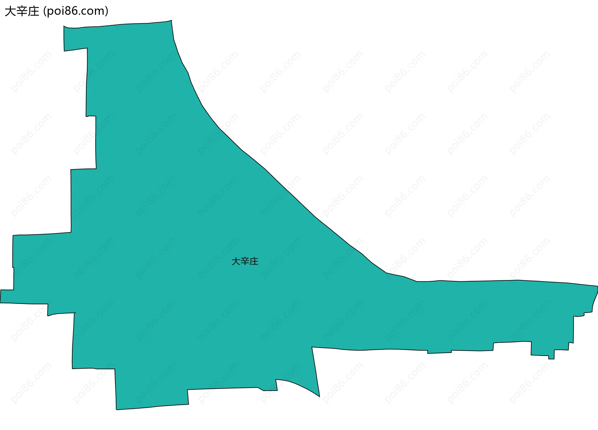 大辛庄边界地图