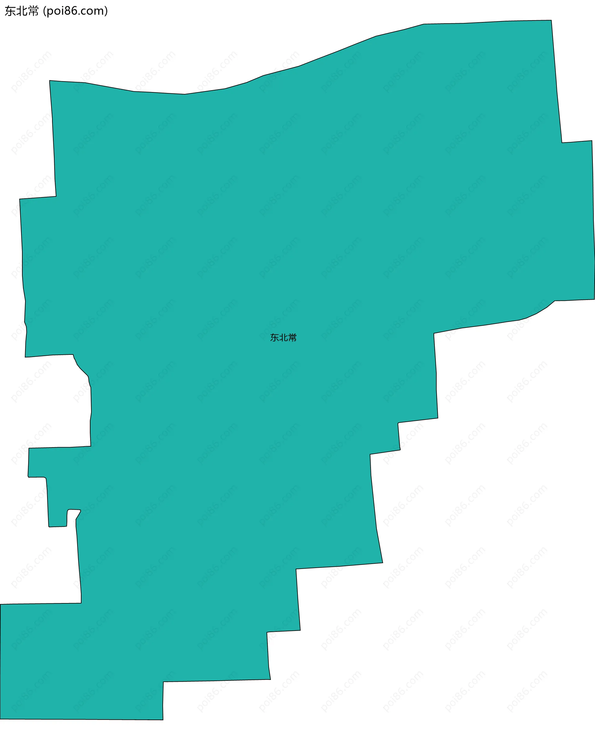 东北常边界地图