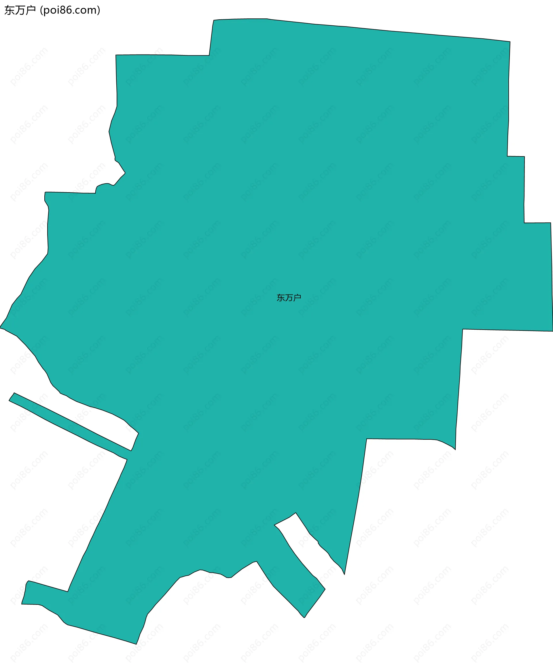 东万户边界地图