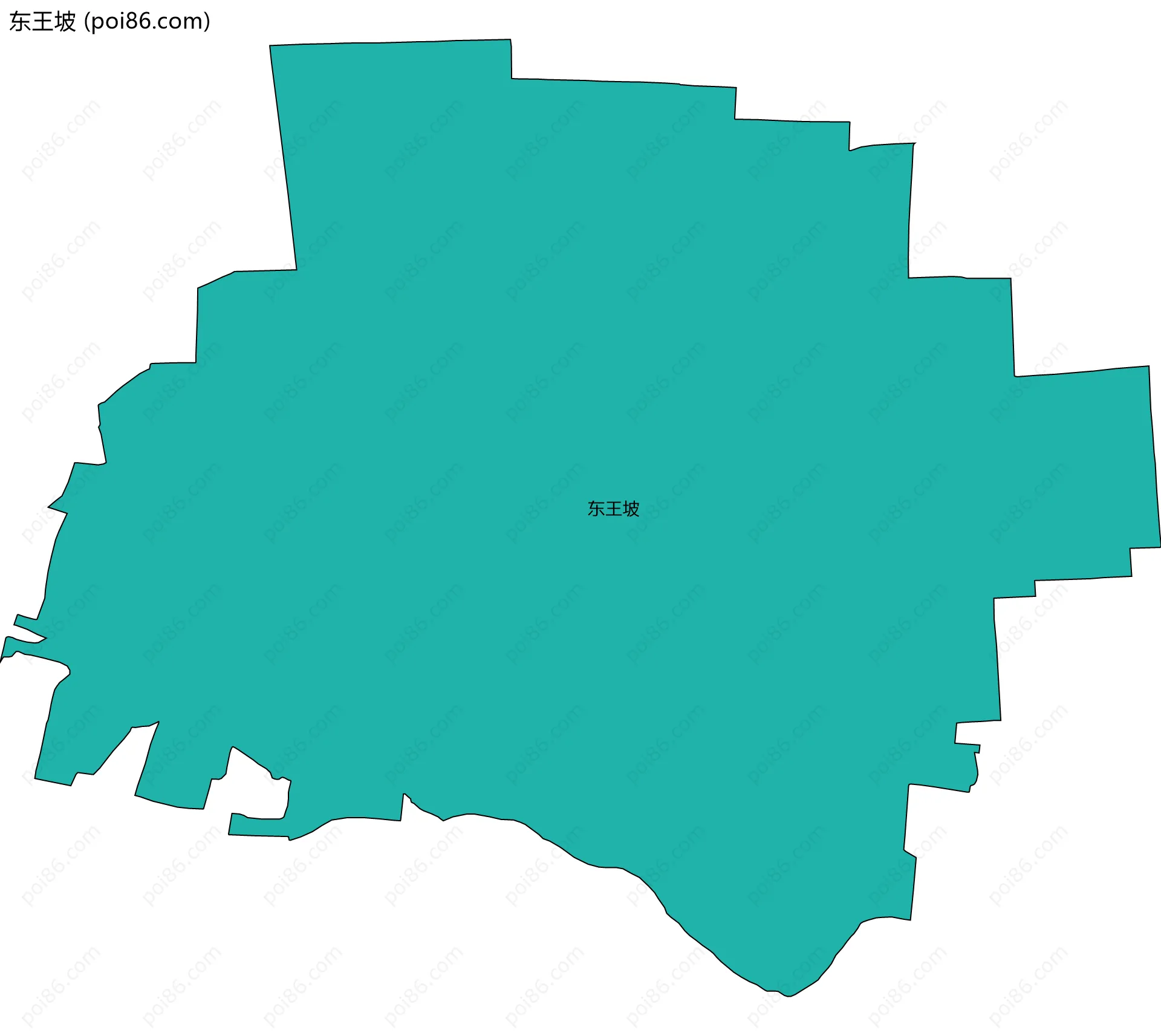 东王坡边界地图