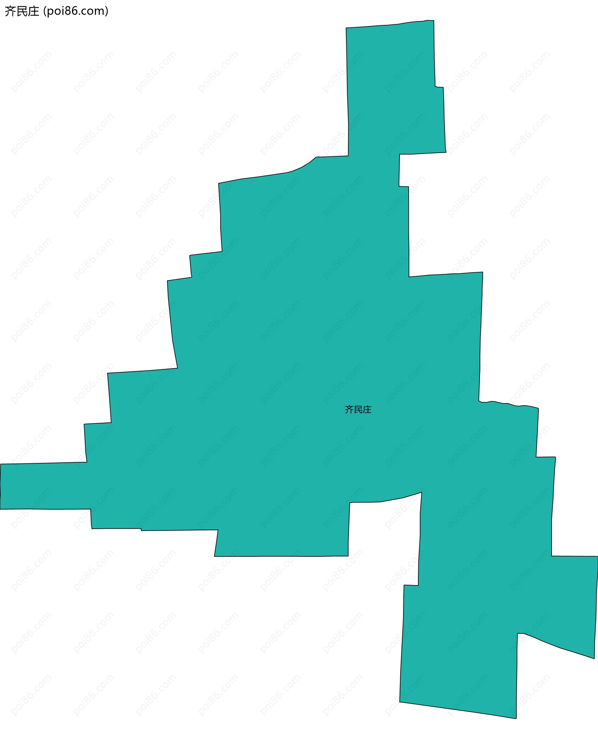 齐民庄边界地图