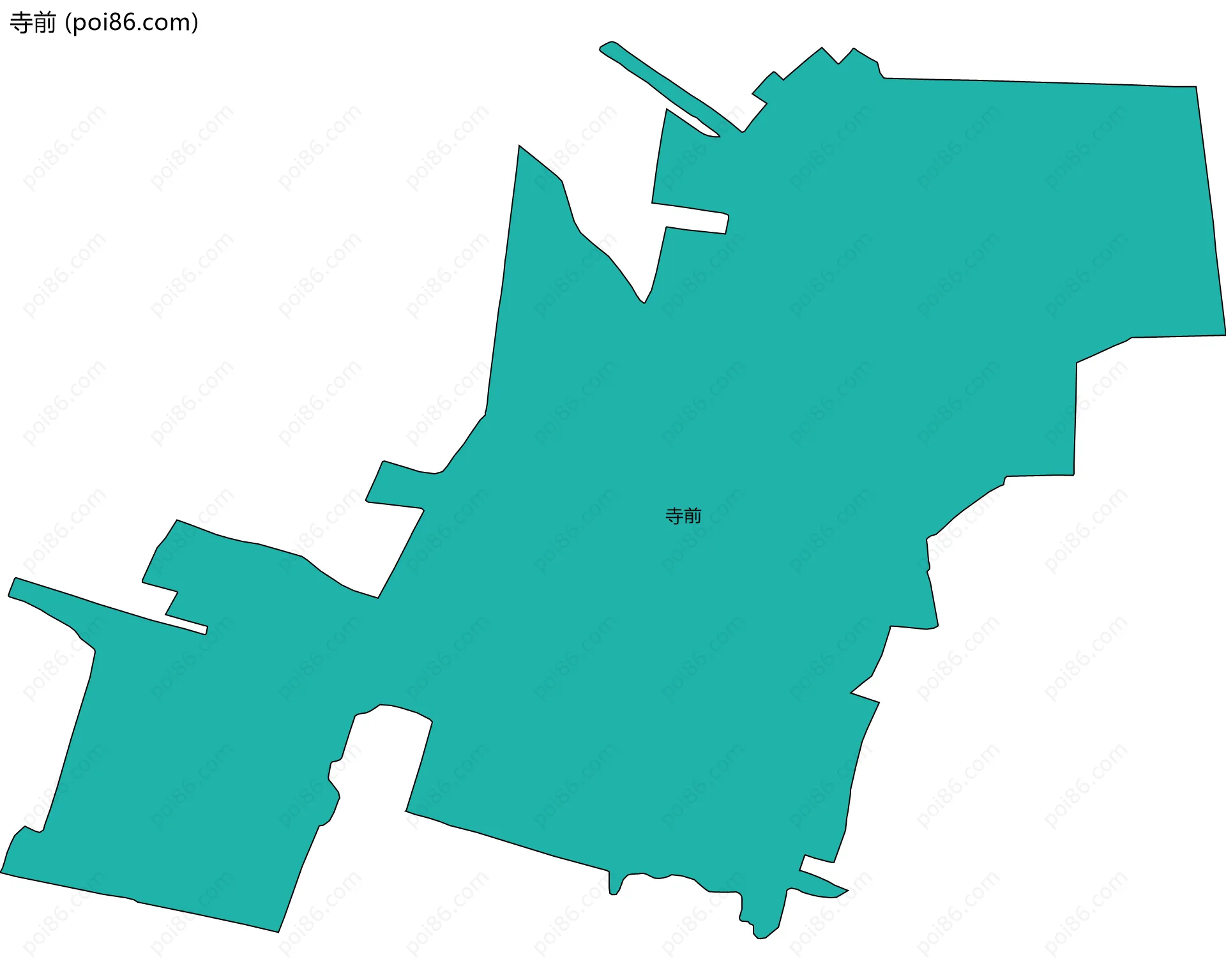 寺前边界地图