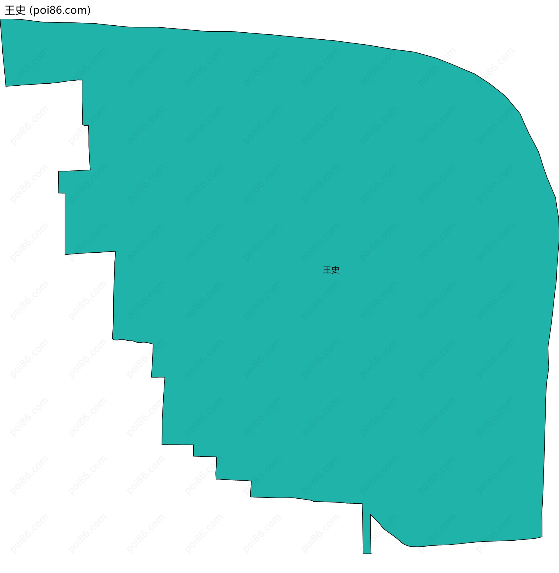 王史边界地图