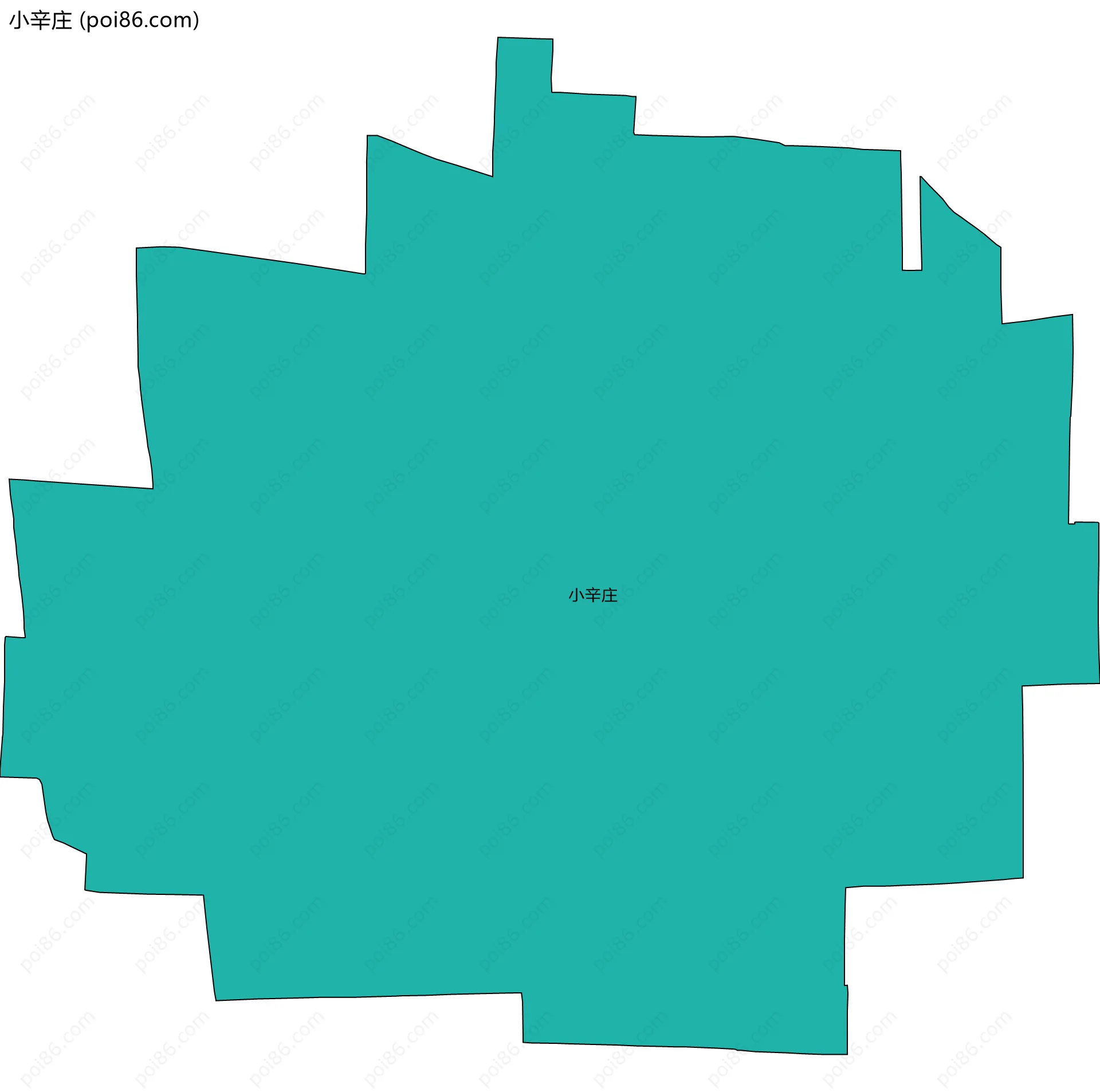 小辛庄边界地图