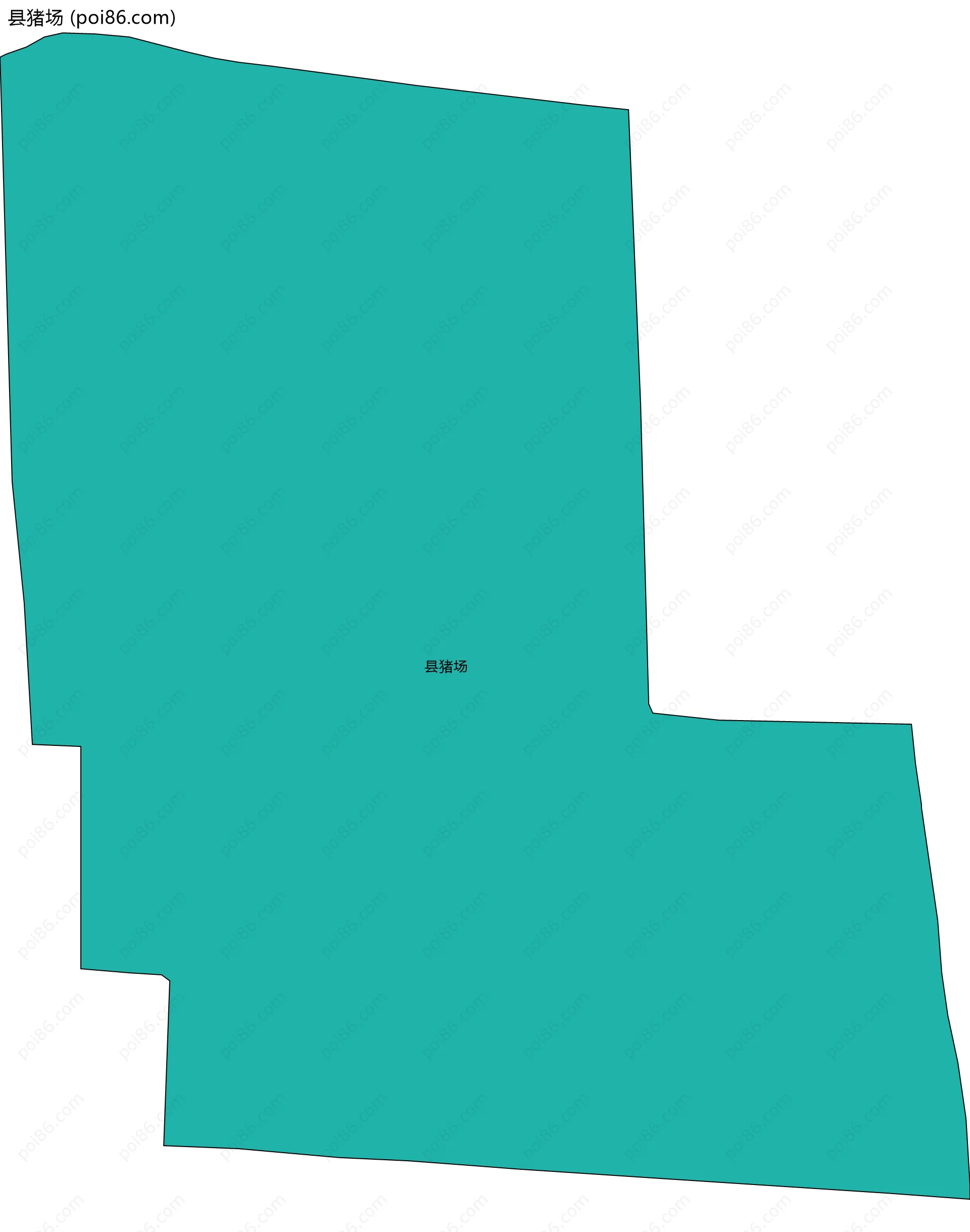 县猪场边界地图