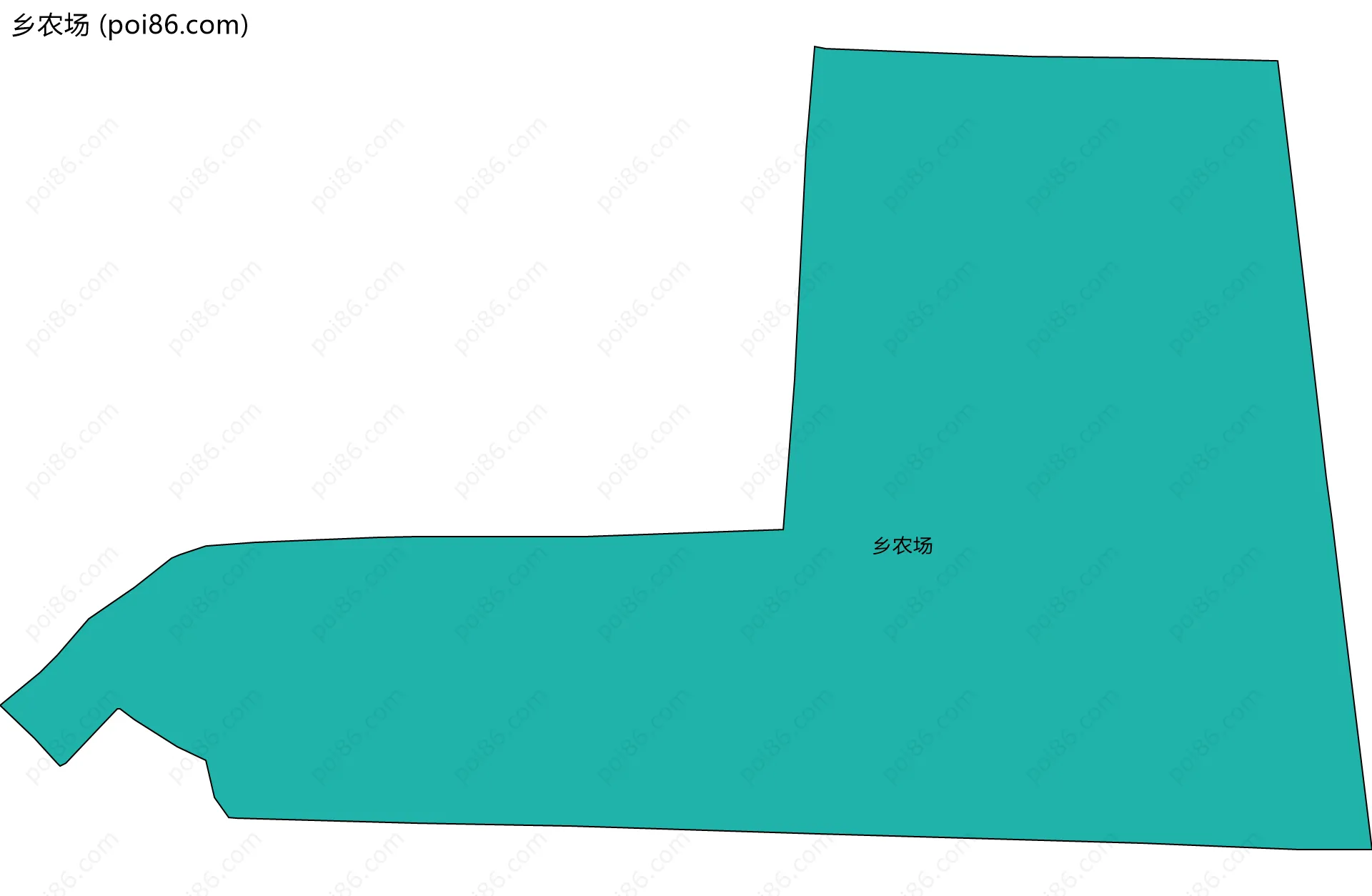 乡农场边界地图