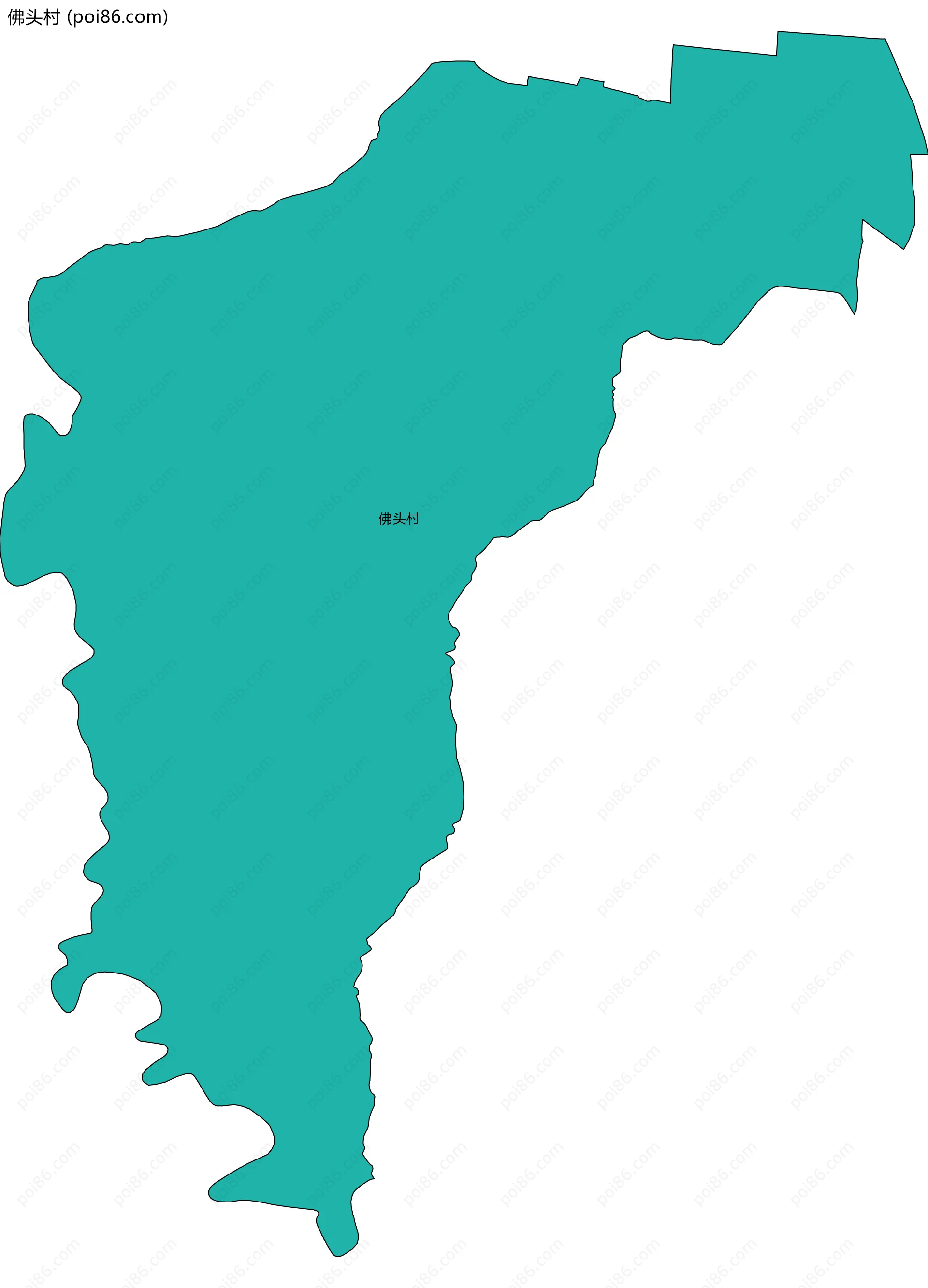 佛头村边界地图
