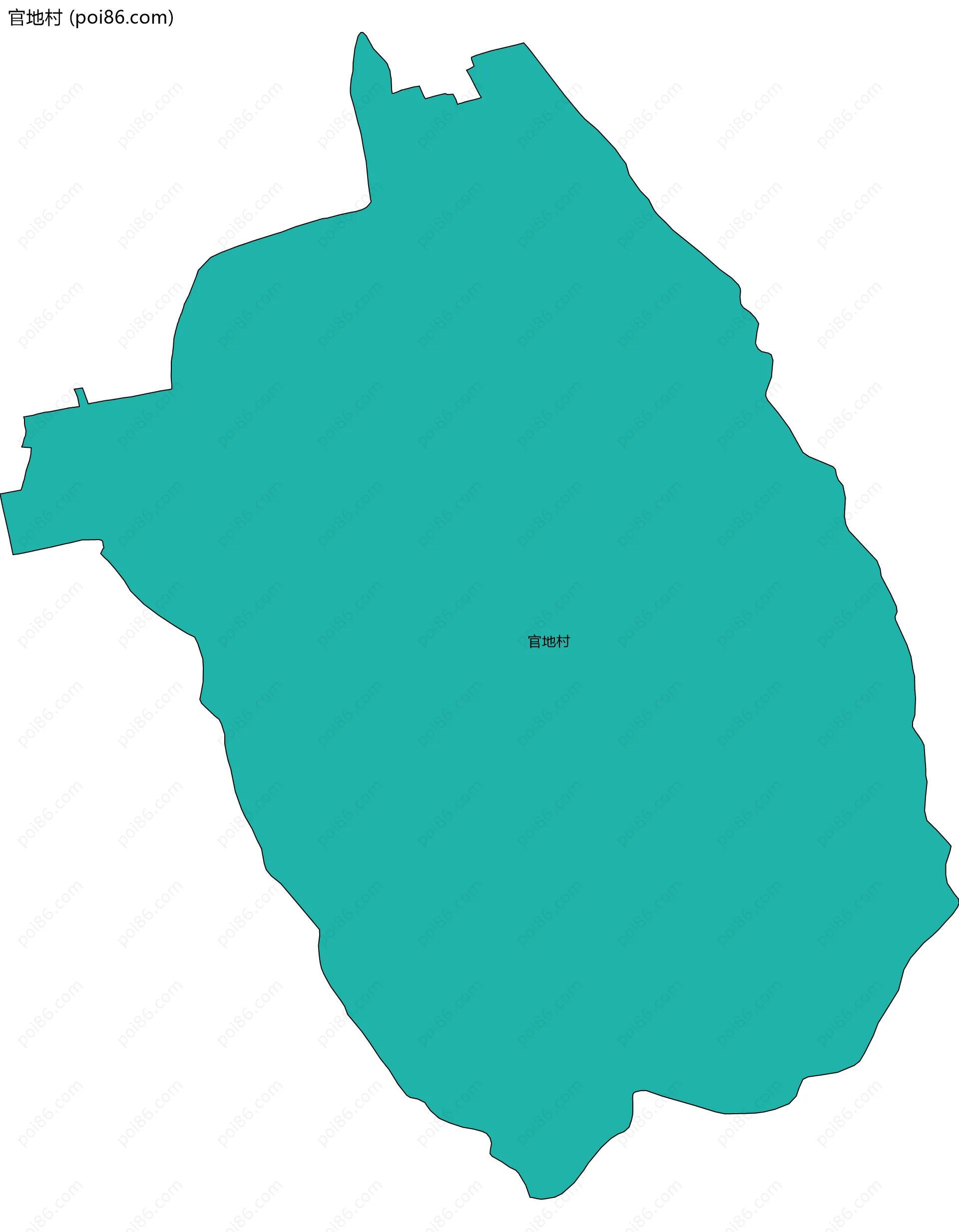 官地村边界地图