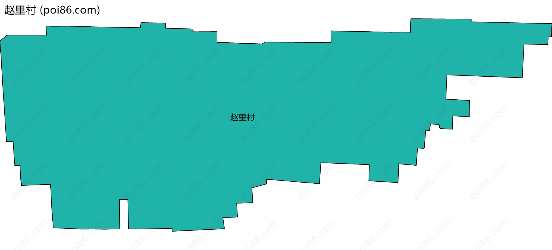 赵里村边界地图