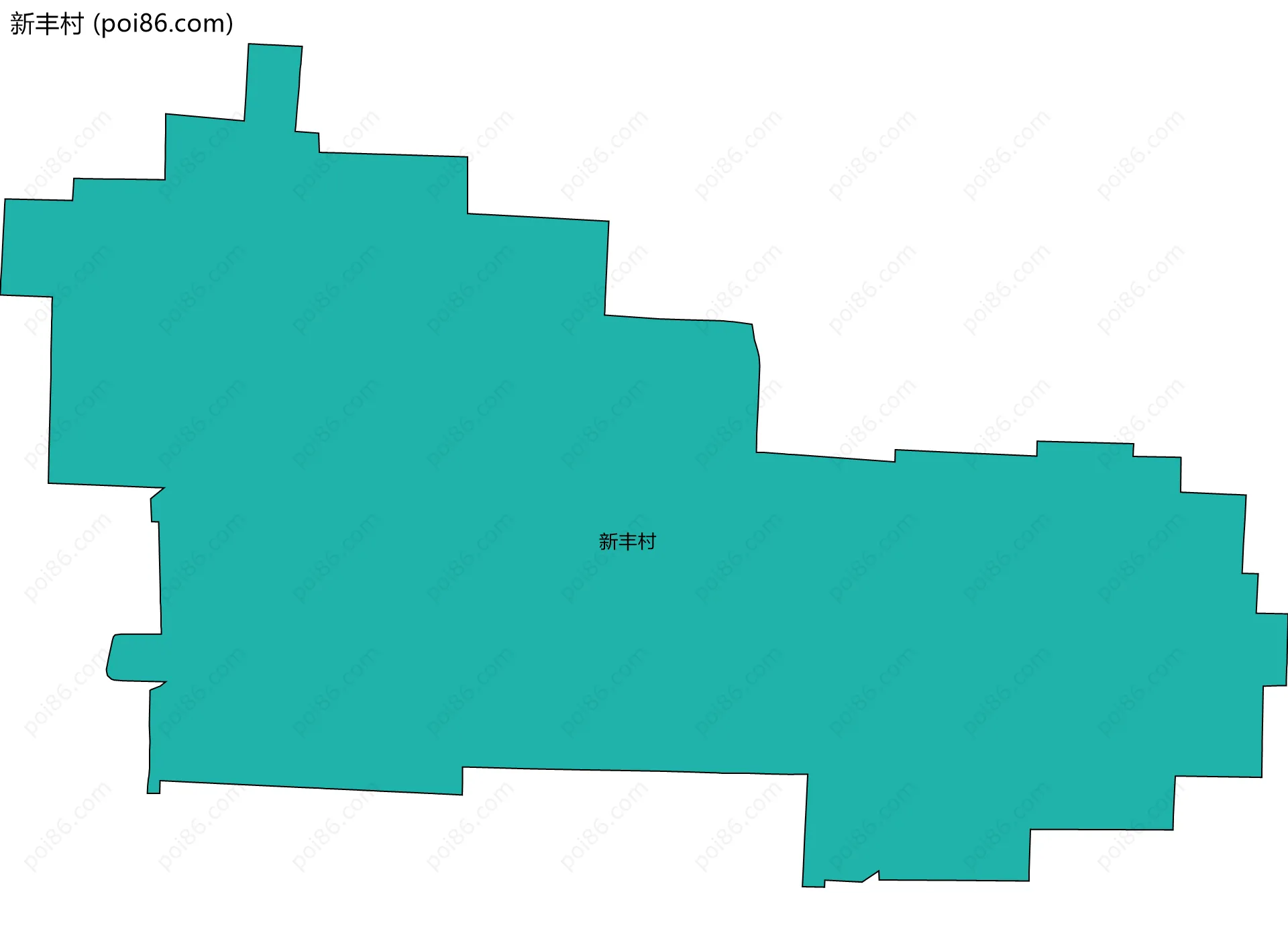 新丰村边界地图