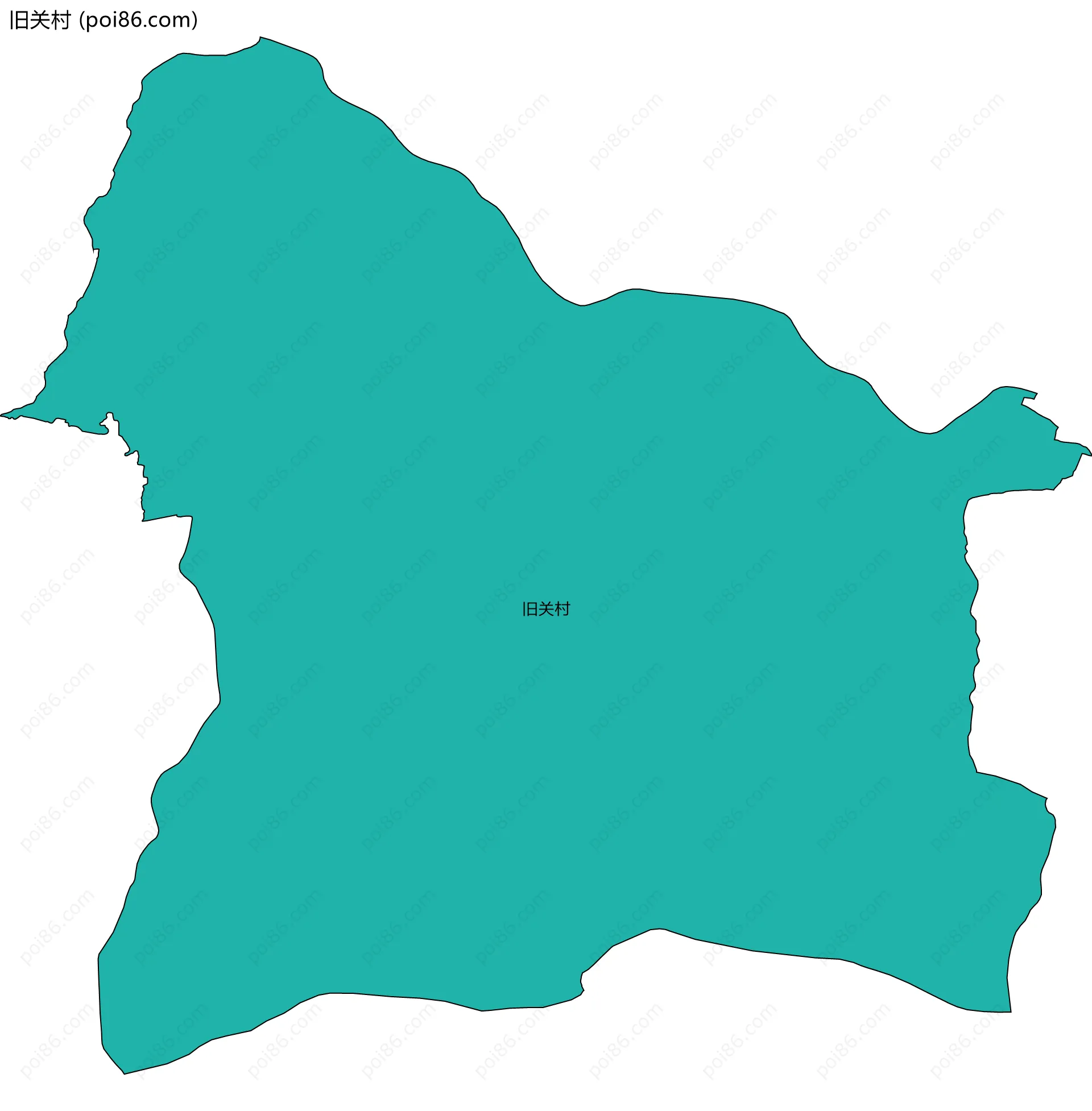 旧关村边界地图