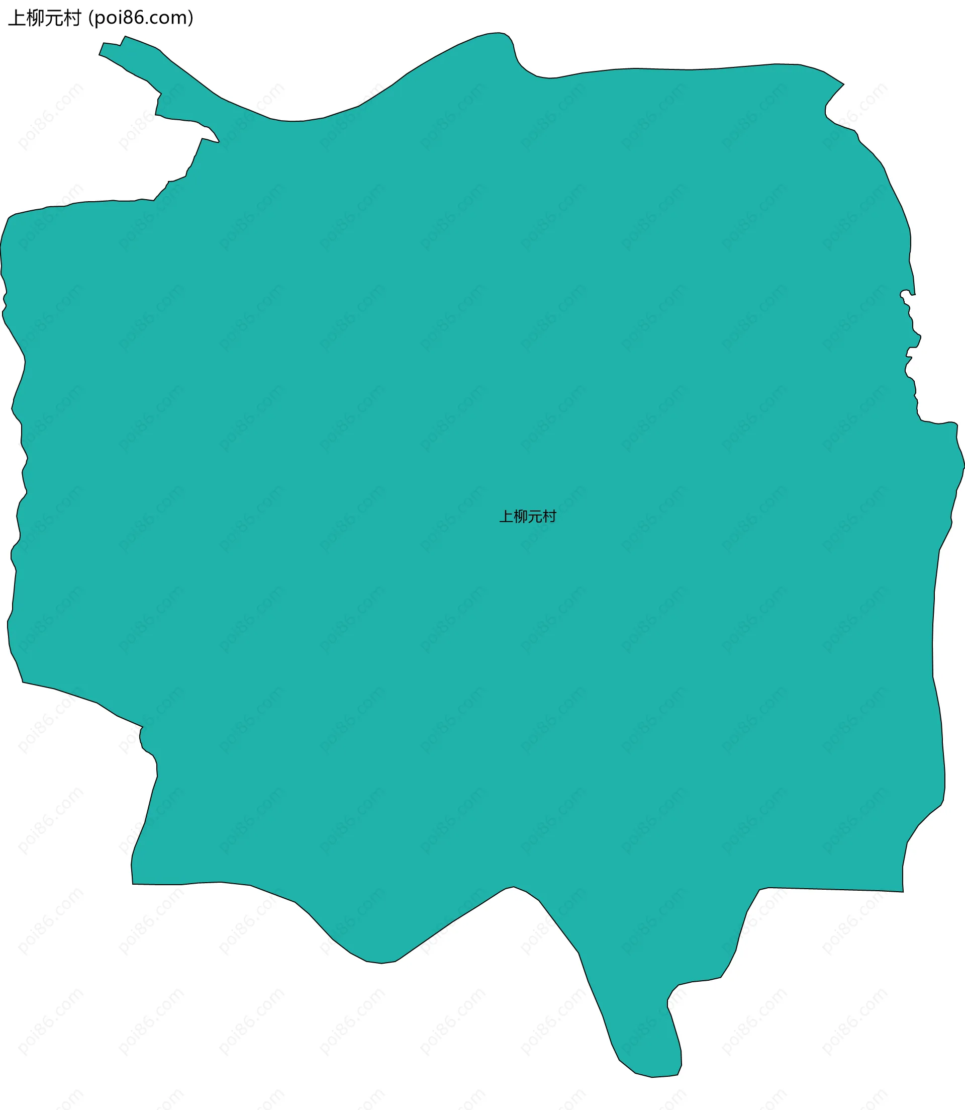 上柳元村边界地图