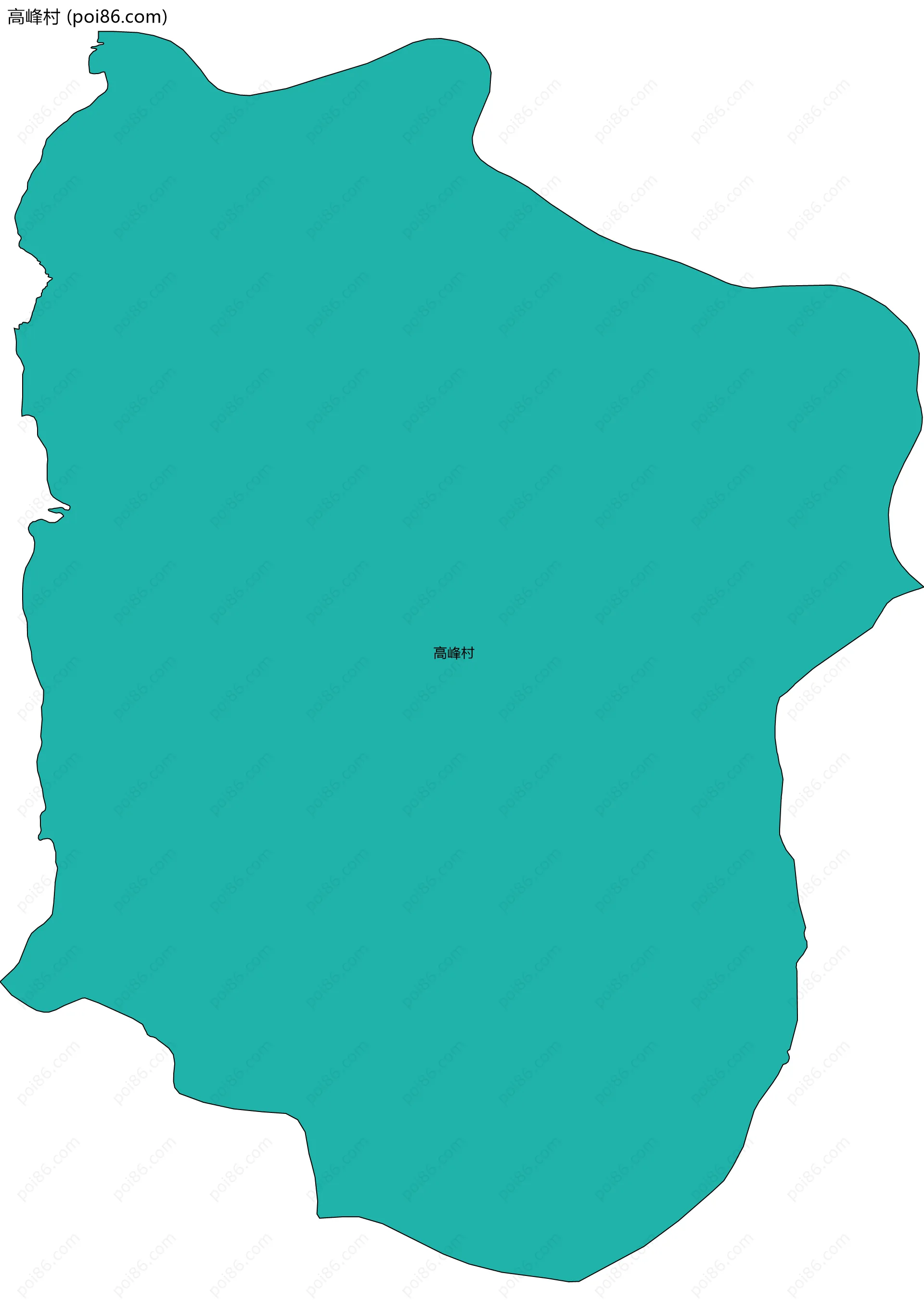 高峰村边界地图