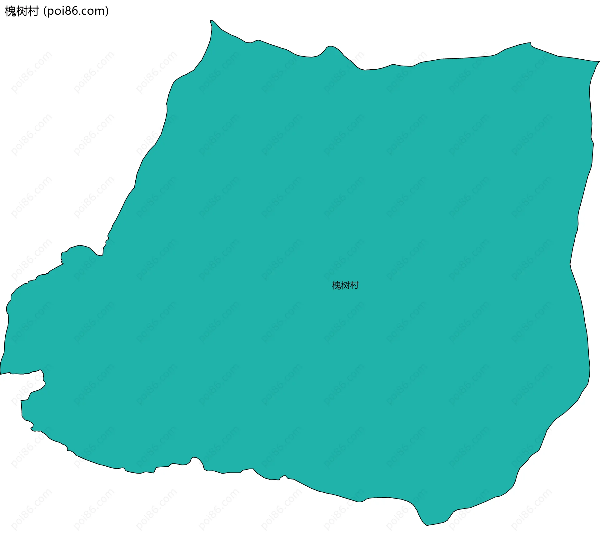 槐树村边界地图