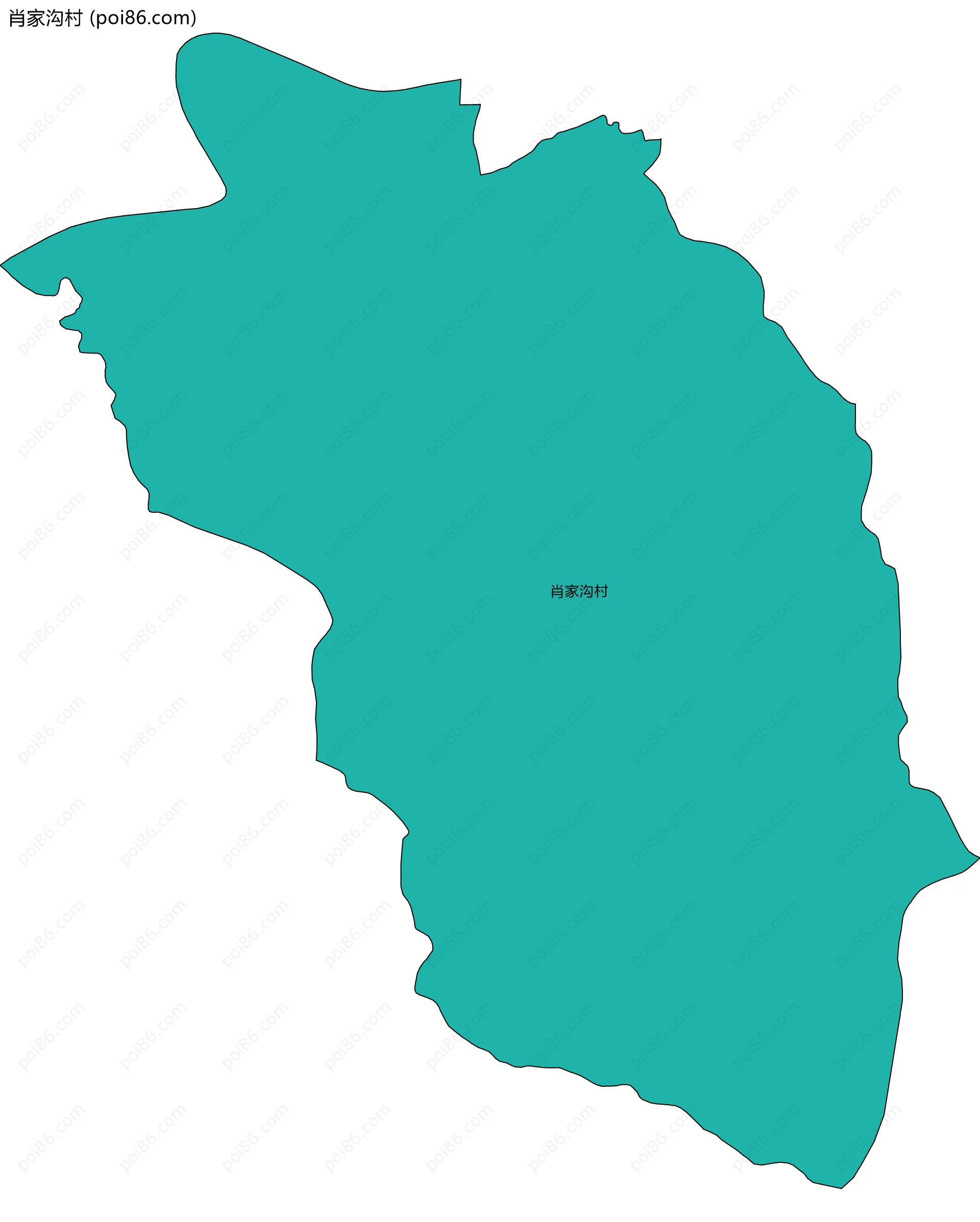 肖家沟村边界地图