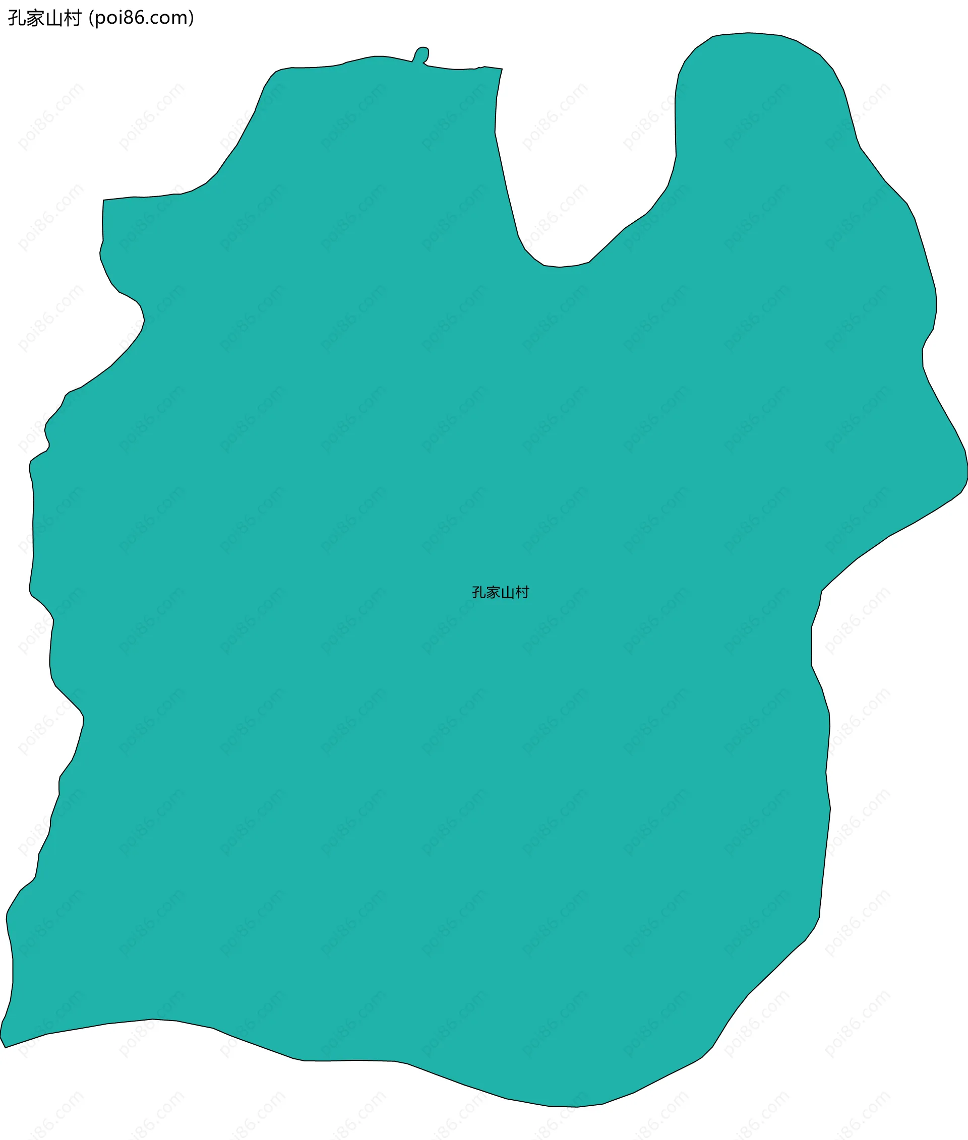 孔家山村边界地图