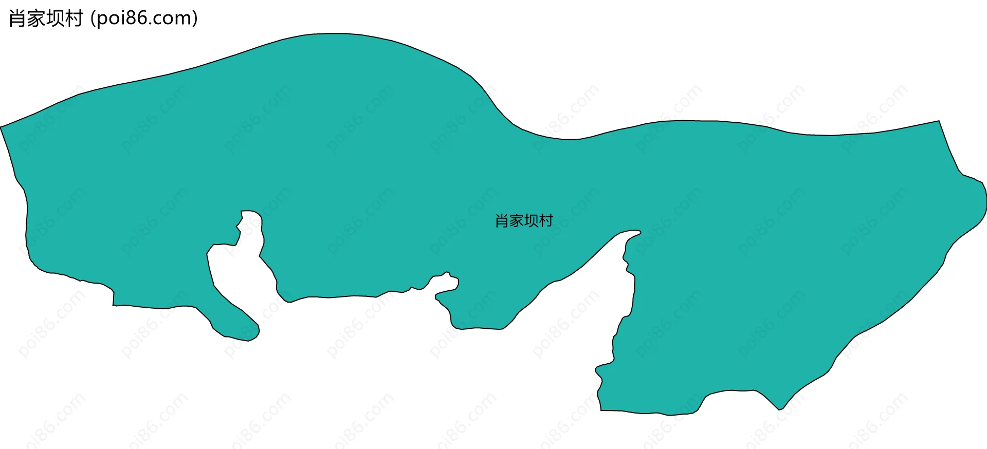 肖家坝村边界地图