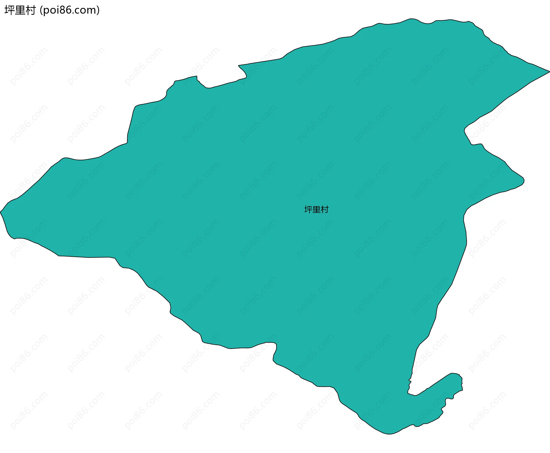 坪里村边界地图