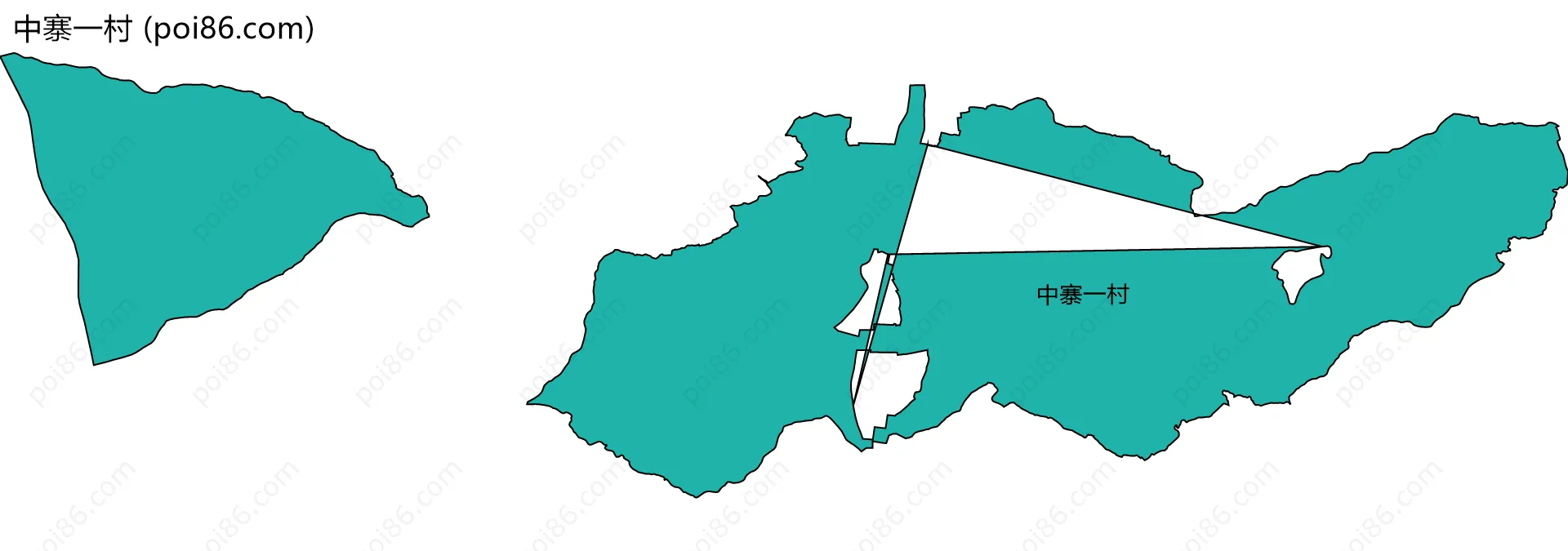 中寨一村边界地图