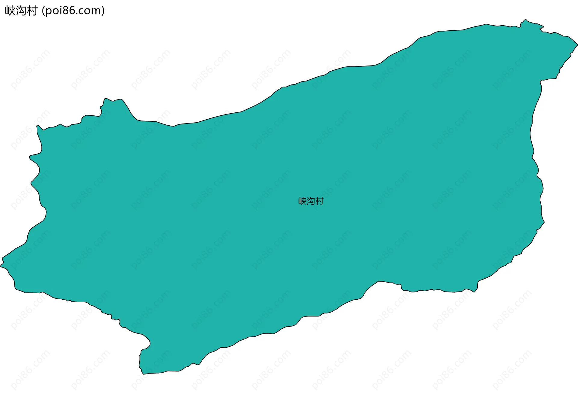 峡沟村边界地图