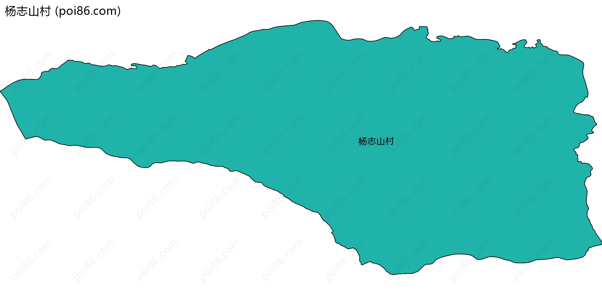 杨志山村边界地图
