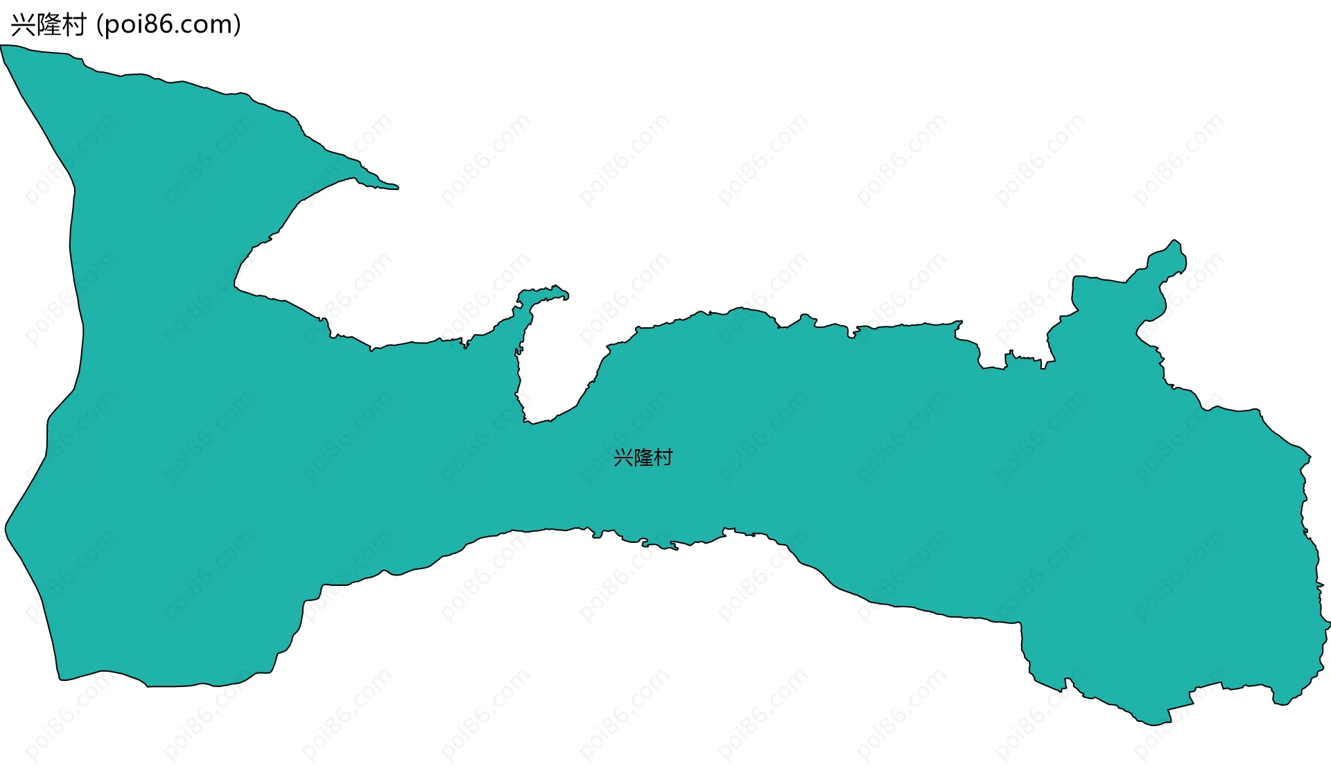 兴隆村边界地图