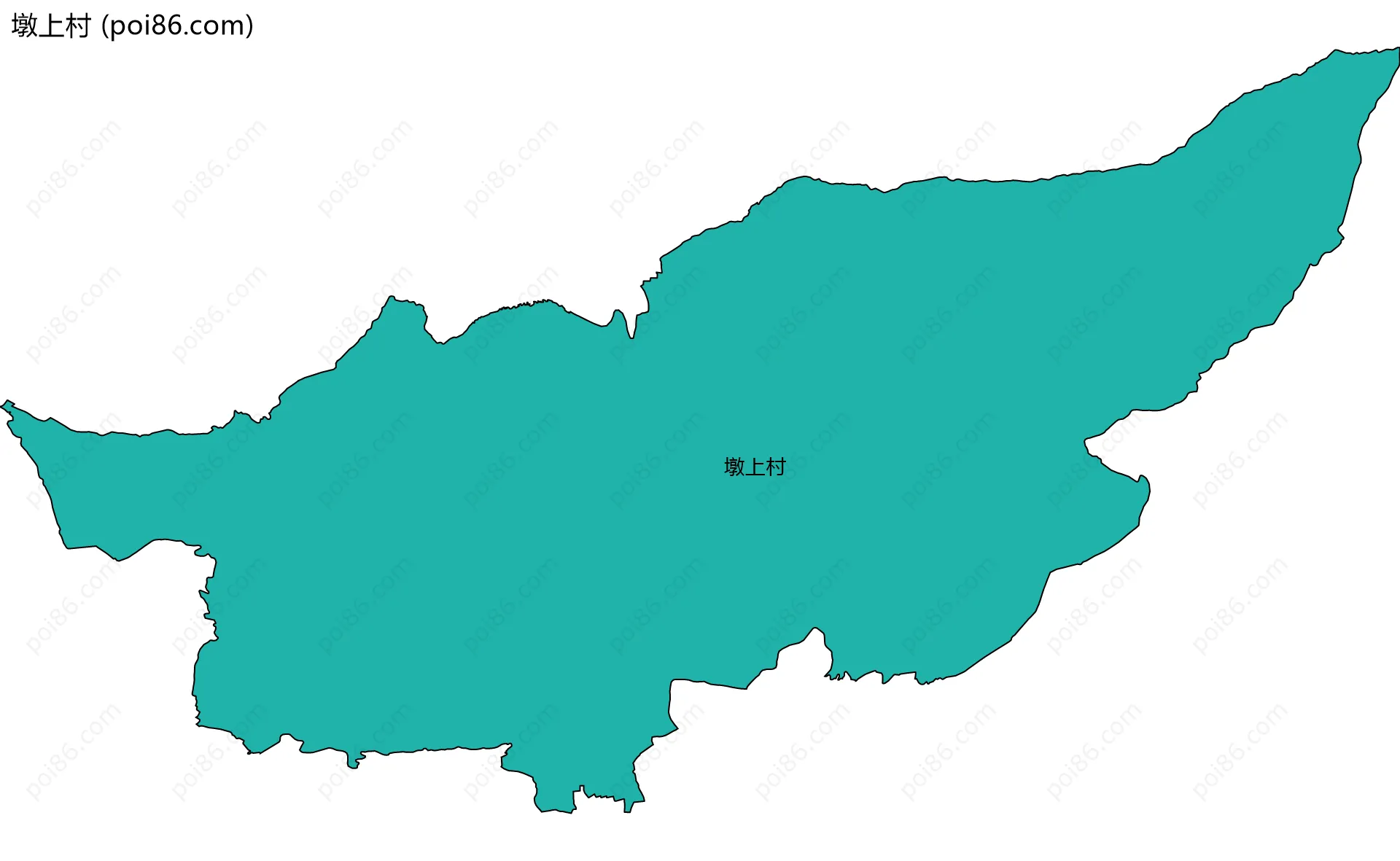 墩上村边界地图