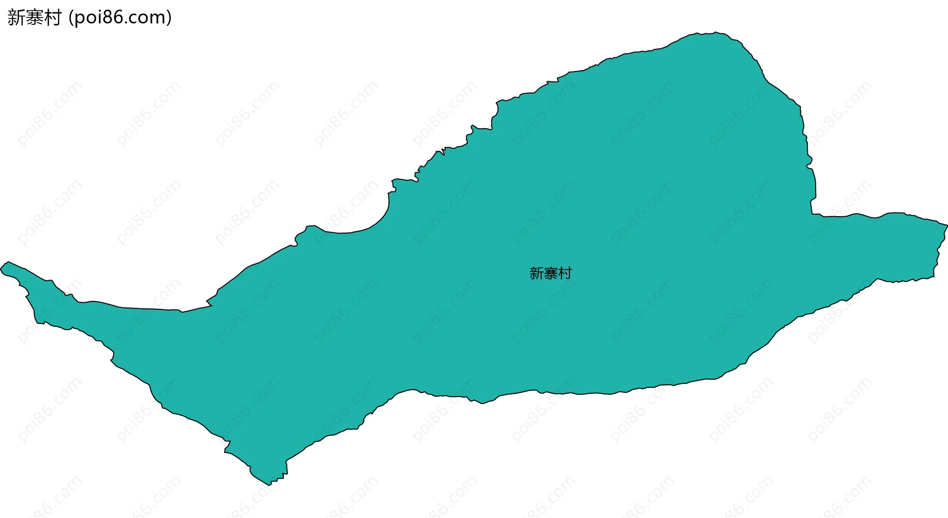 新寨村边界地图