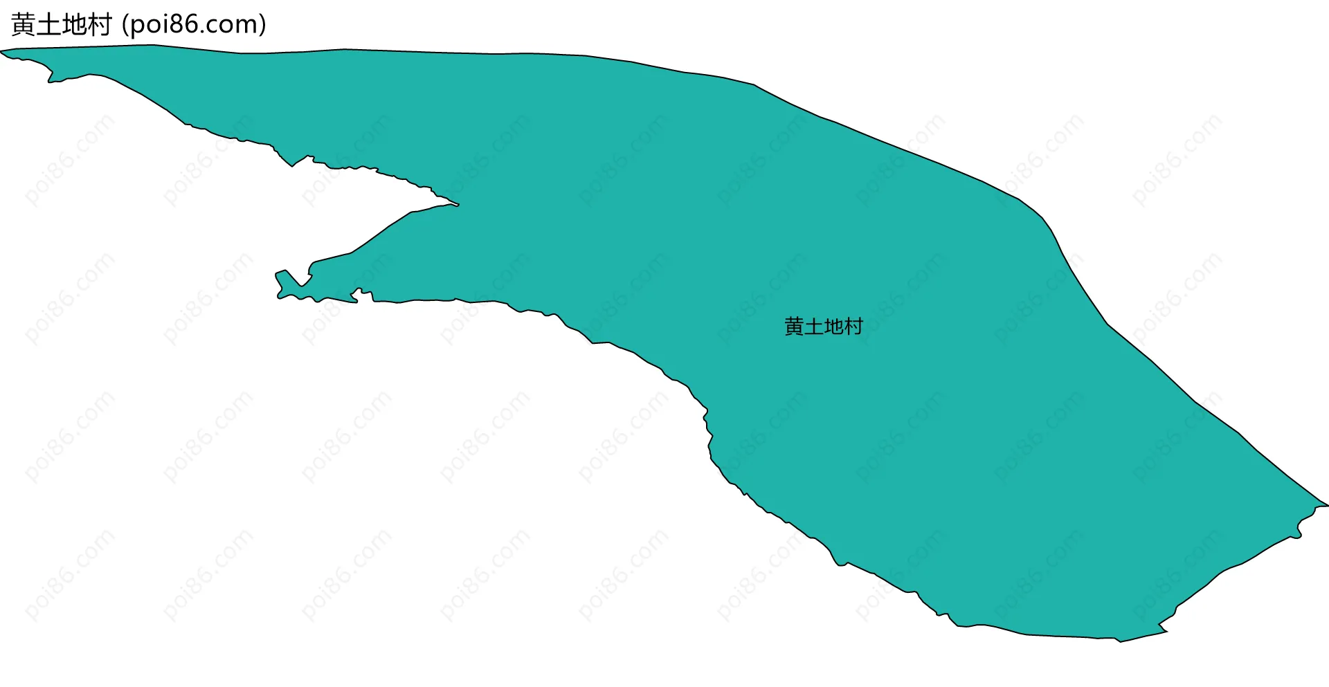 黄土地村边界地图