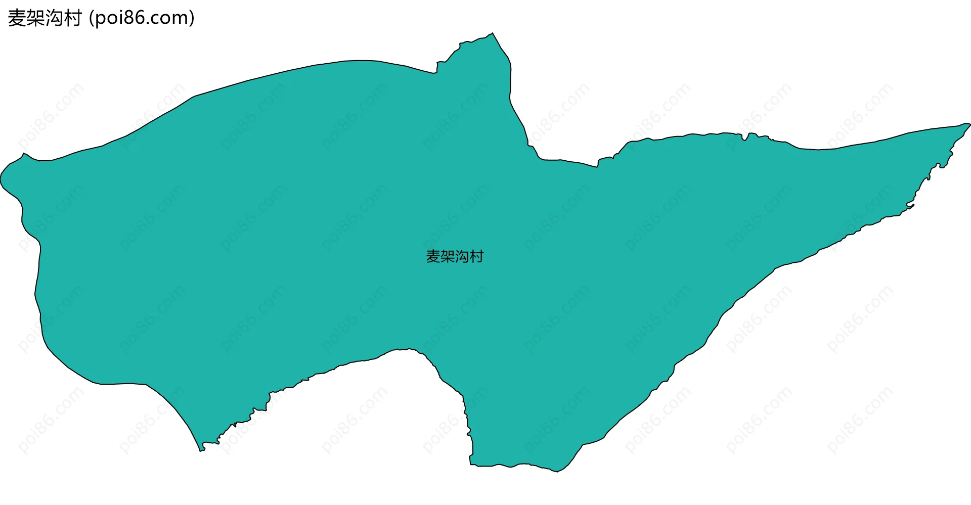 麦架沟村边界地图