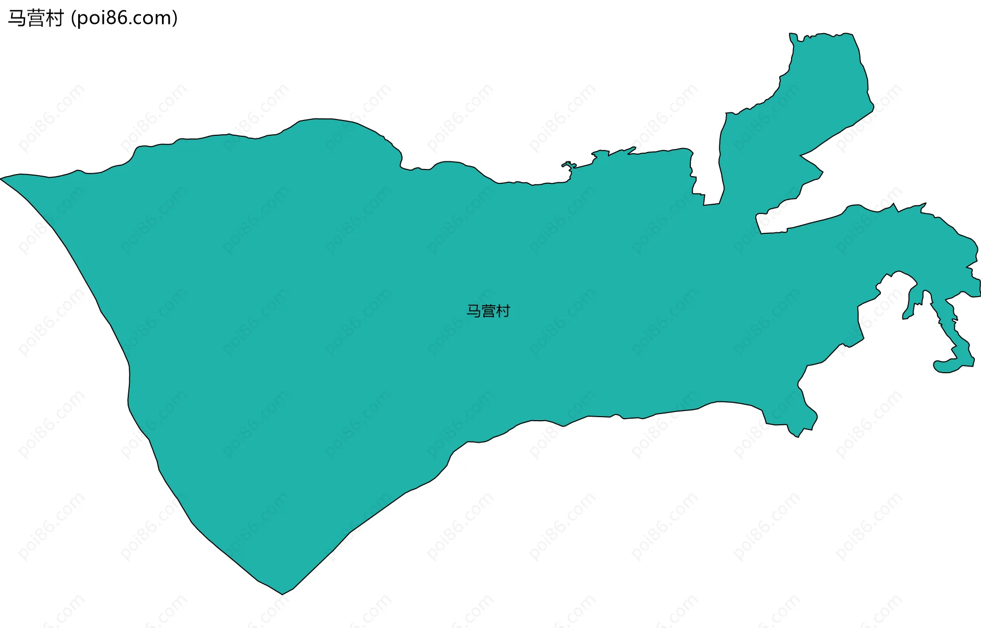 马营村边界地图