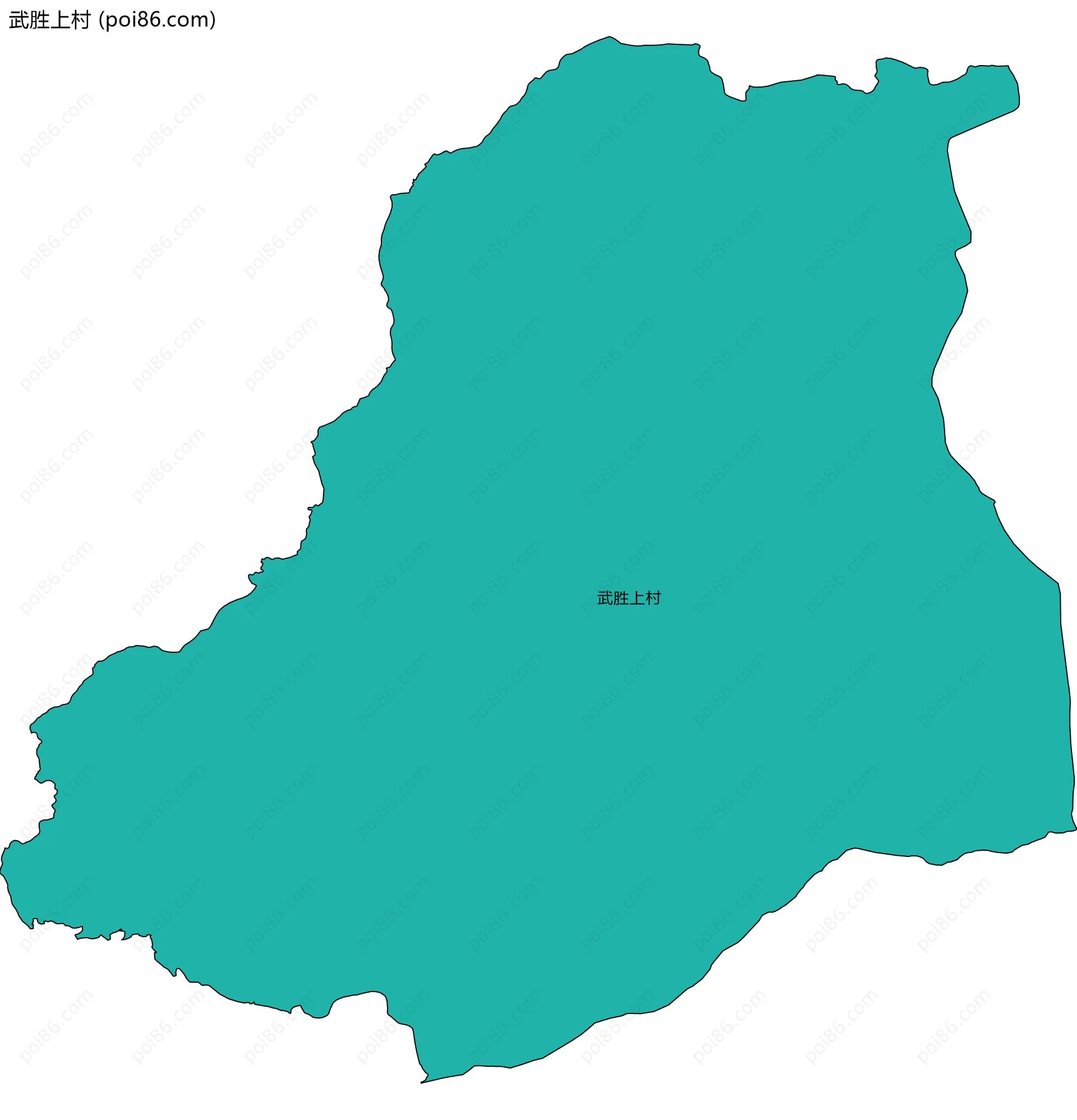 武胜上村边界地图