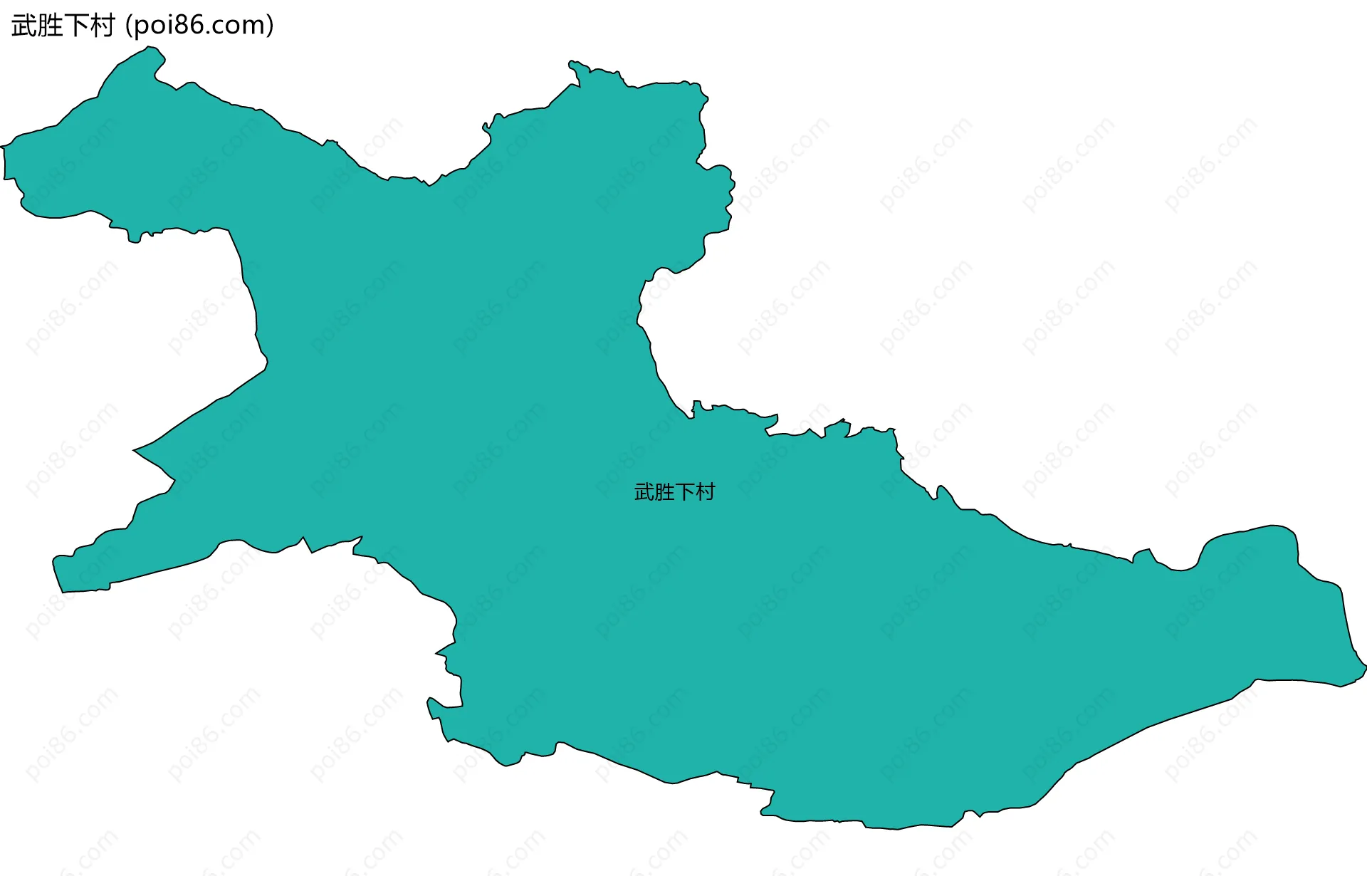 武胜下村边界地图